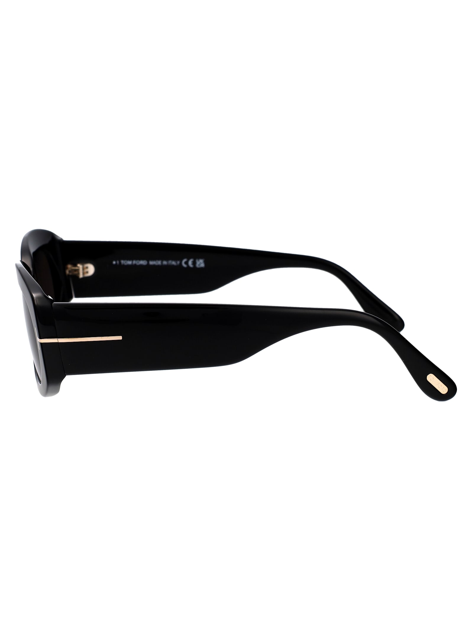 Tom Ford Rectangle-frame Sunglasses In Black