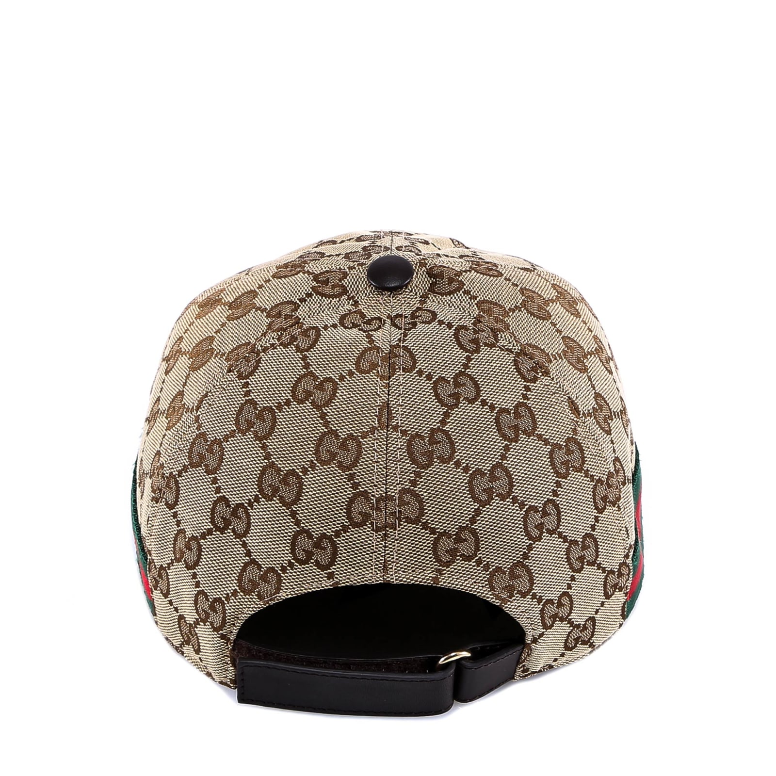 Gucci Men Beige Baseball Cap With Web Detail On The Side In Gg Canvas Man In Neutral
