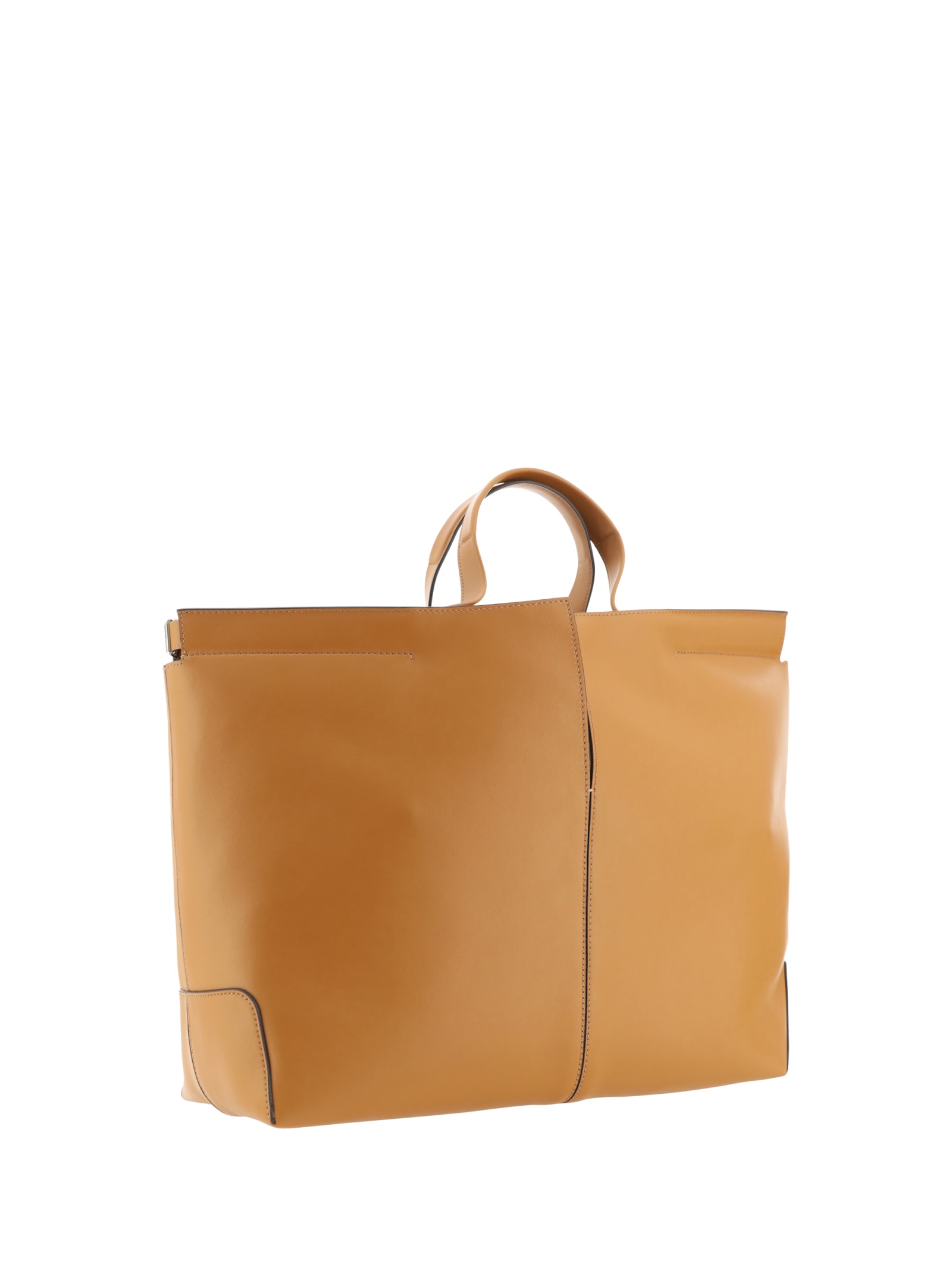 Shop Tod's Shopping Handbag In Cuoio