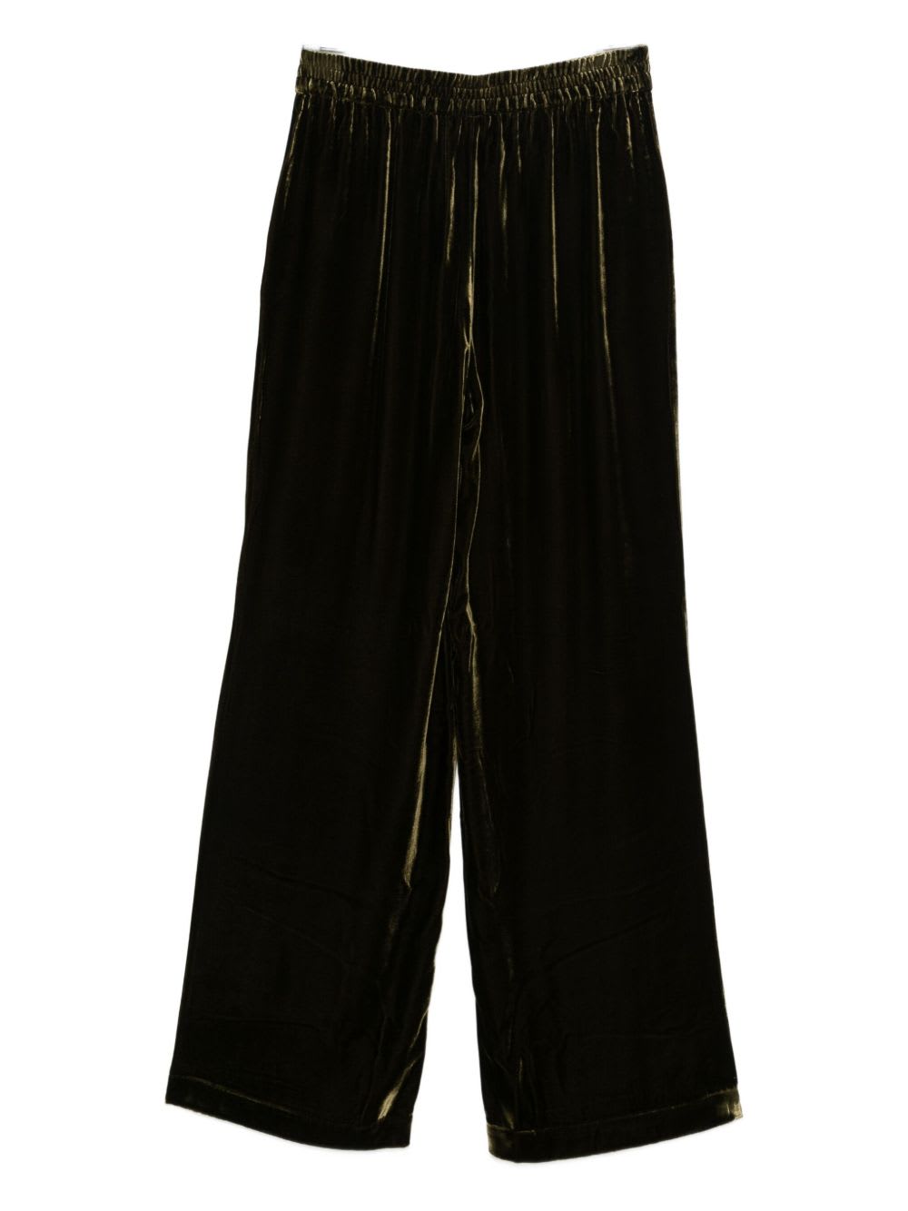Closed Velvet Trousers In Green