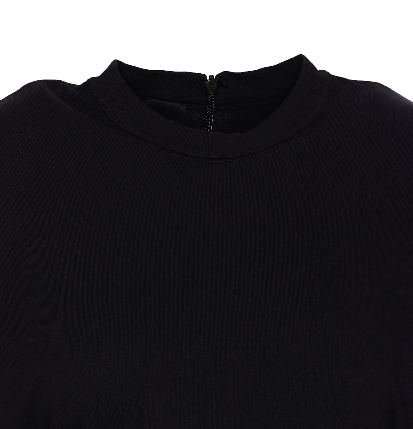 Pinko Luna Cropped T-shirt In Black