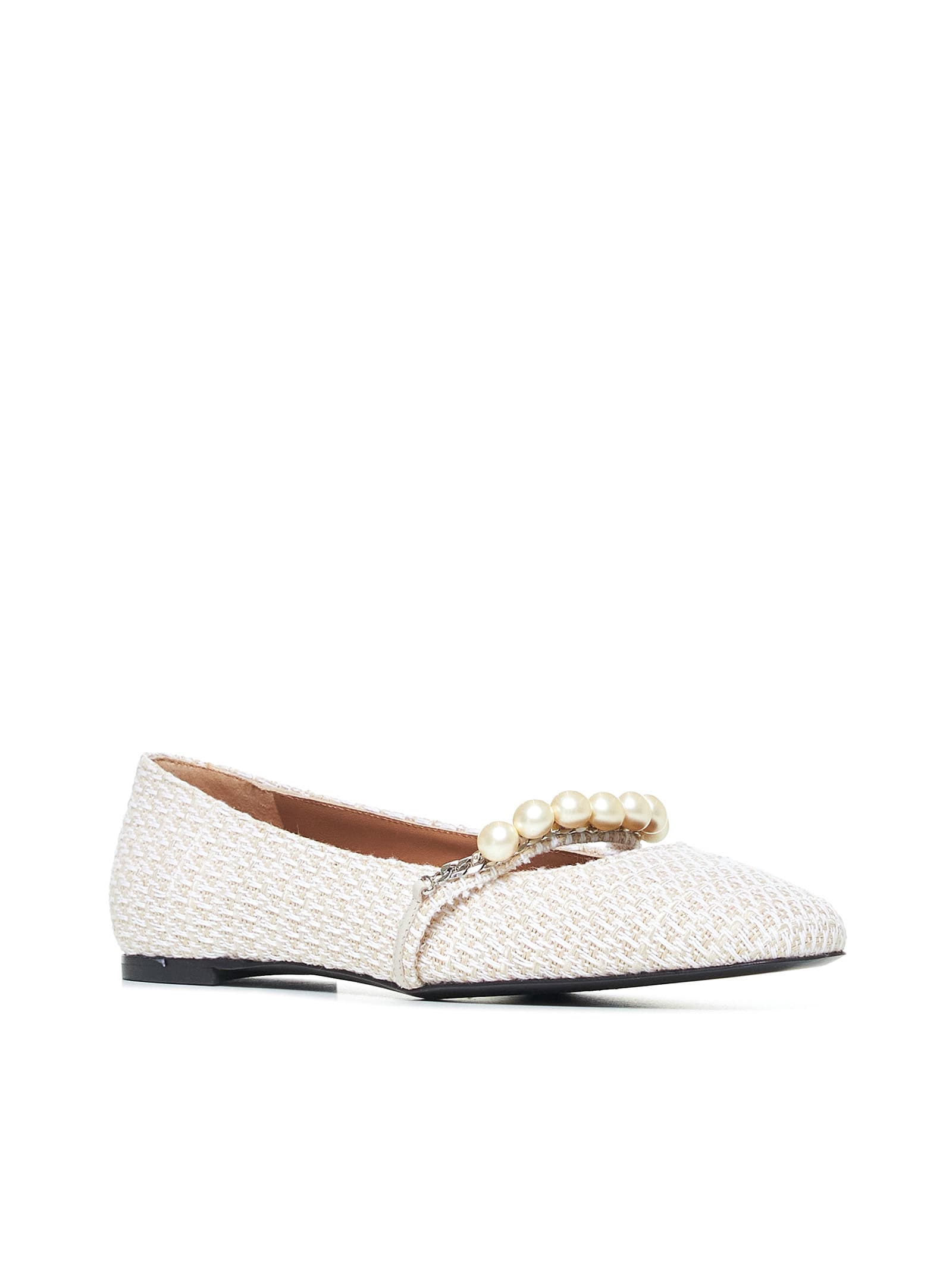 Shop Roberto Festa Flat Shoes In White