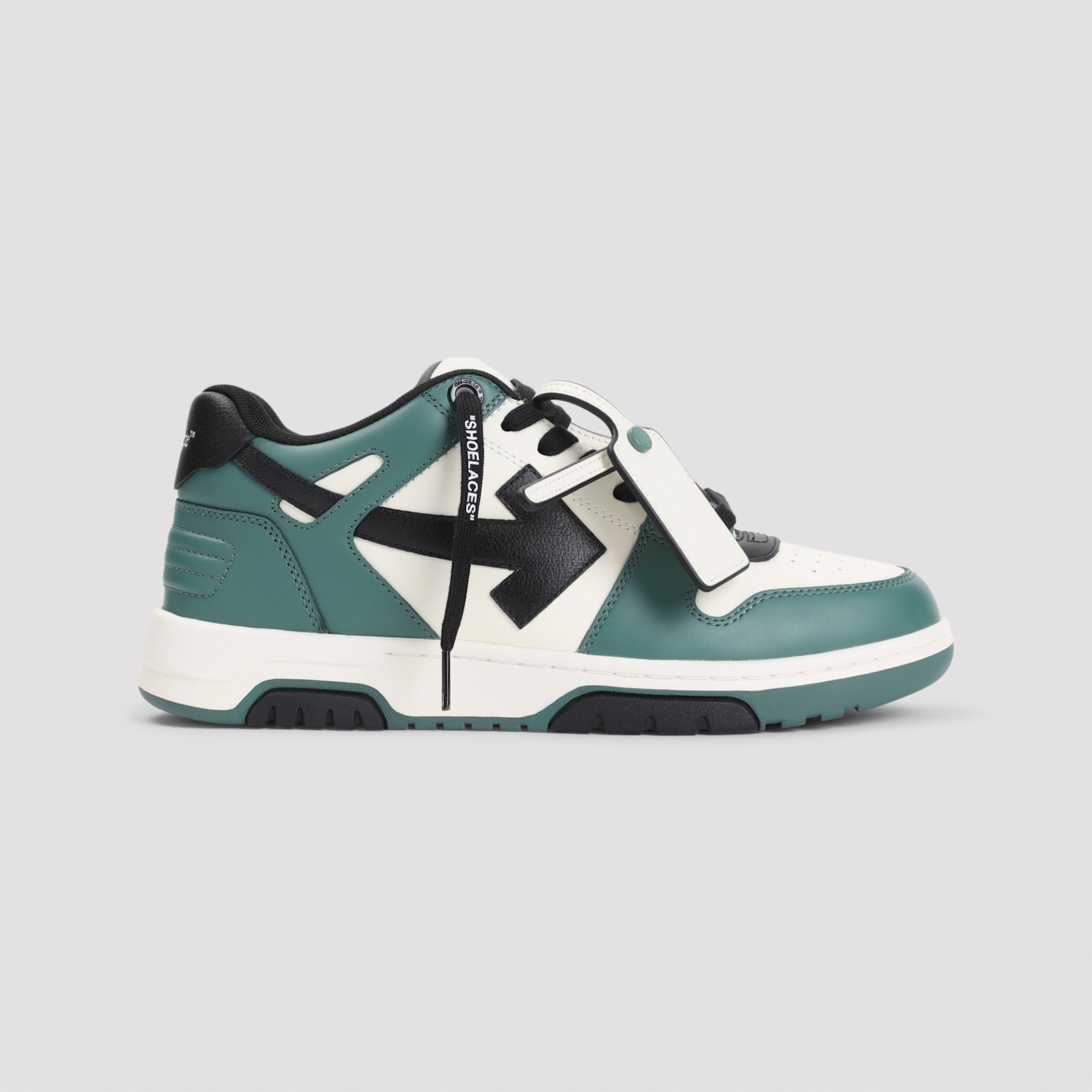 Off-white Casual Sneakers For Everyday Wear In Green