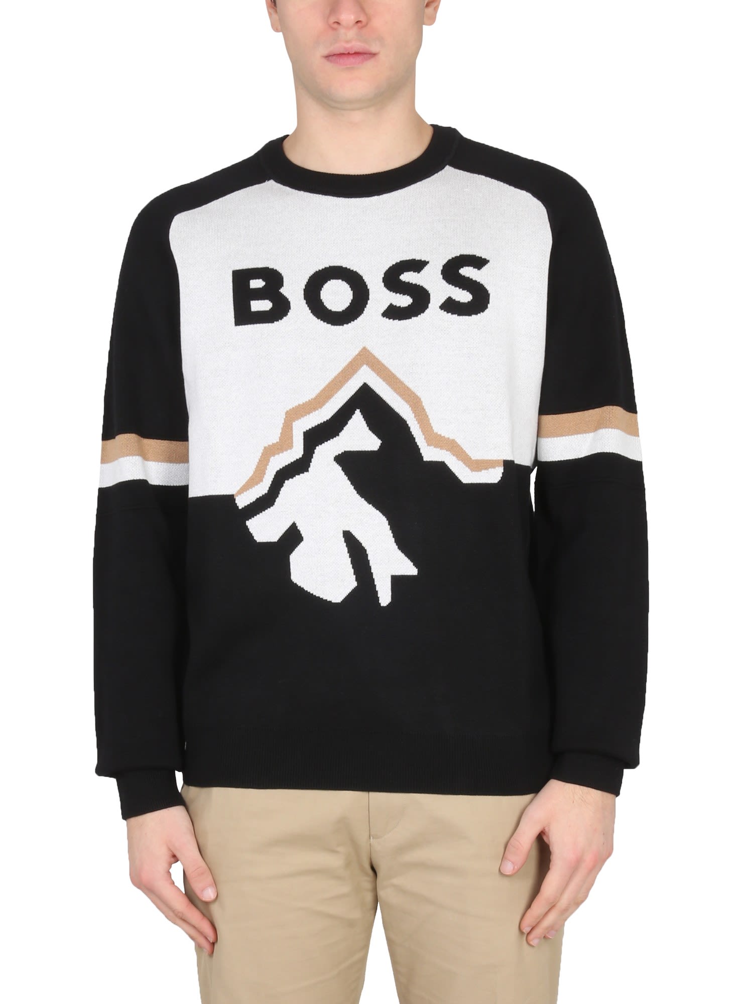 Hugo Boss Crewneck Sweater With Logo