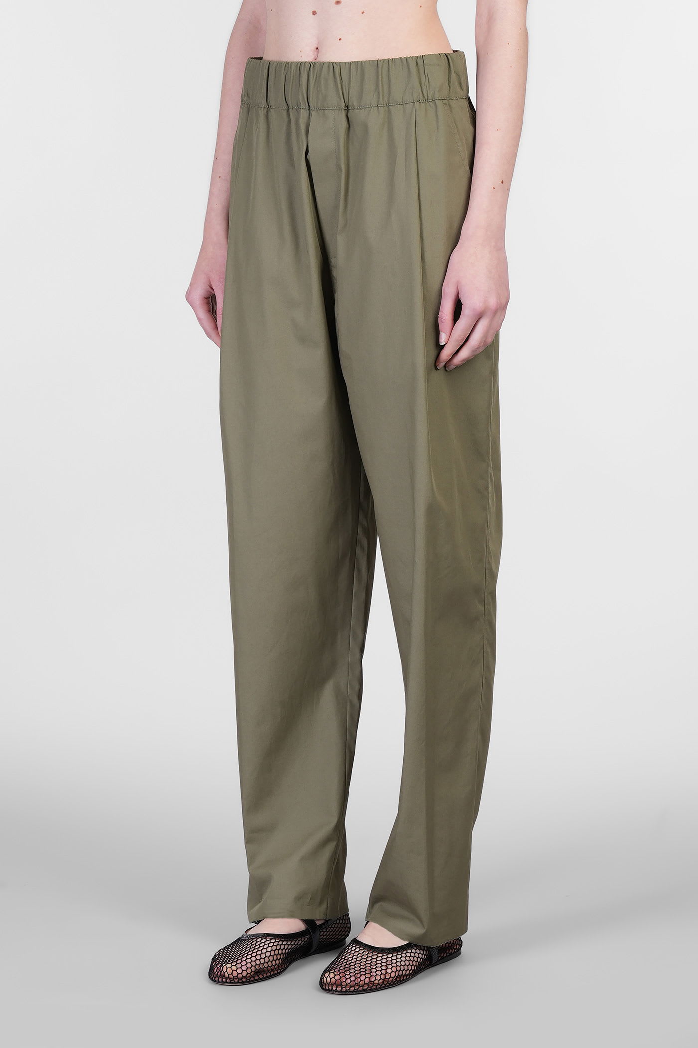 Laneus Pants In Green Cotton