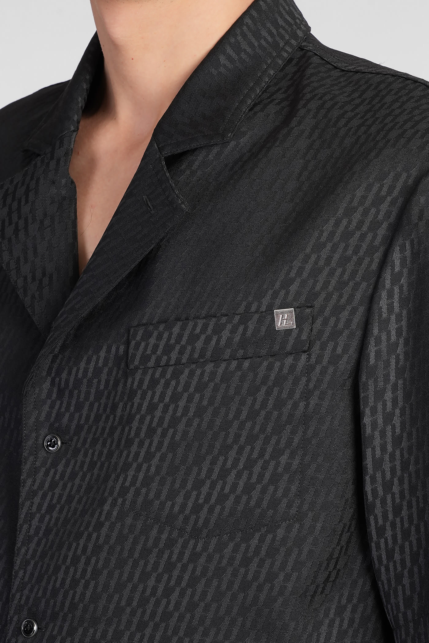 Helmut Lang Shirt In Black Polyester In Black