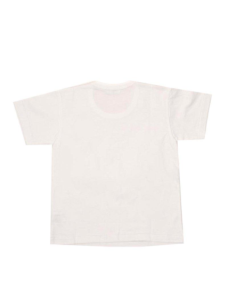 Shop Comme Des Garçons Play Embroidered Heart T-shirt In White