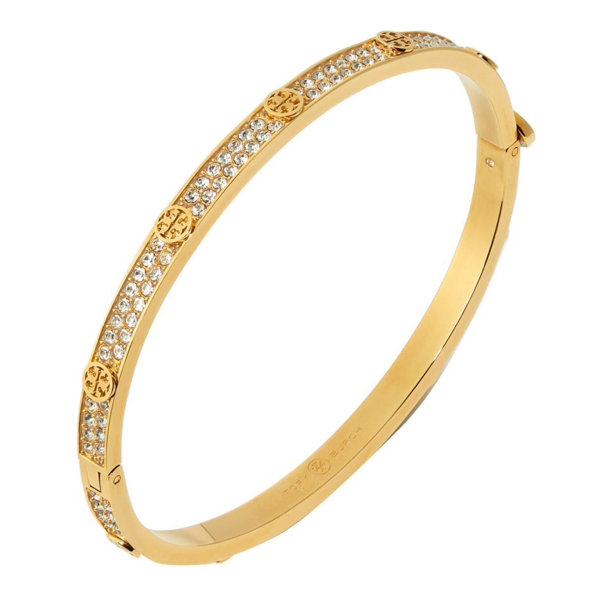 Shop Tory Burch Miller Stud Bracelet In Golden