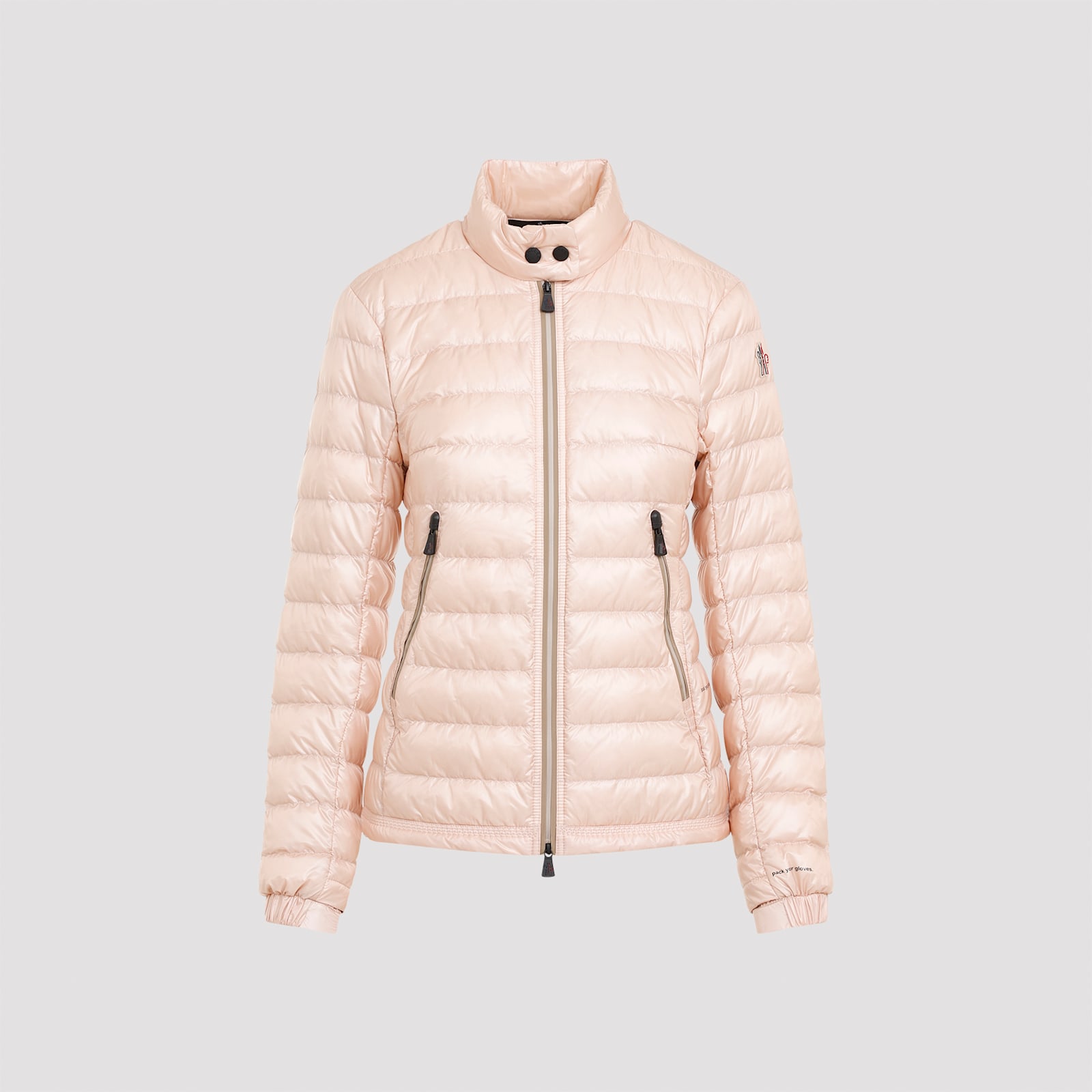 Shop Moncler Walibi Jacket In K Medium Pink