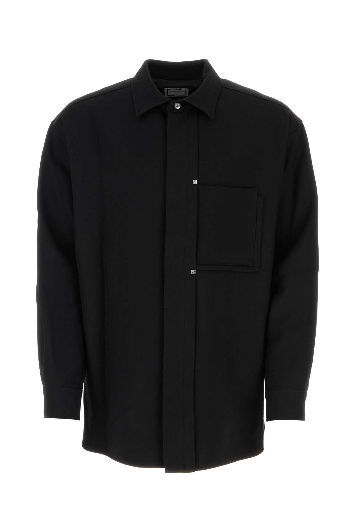 WOOYOUNGMI Black Wool Shirt