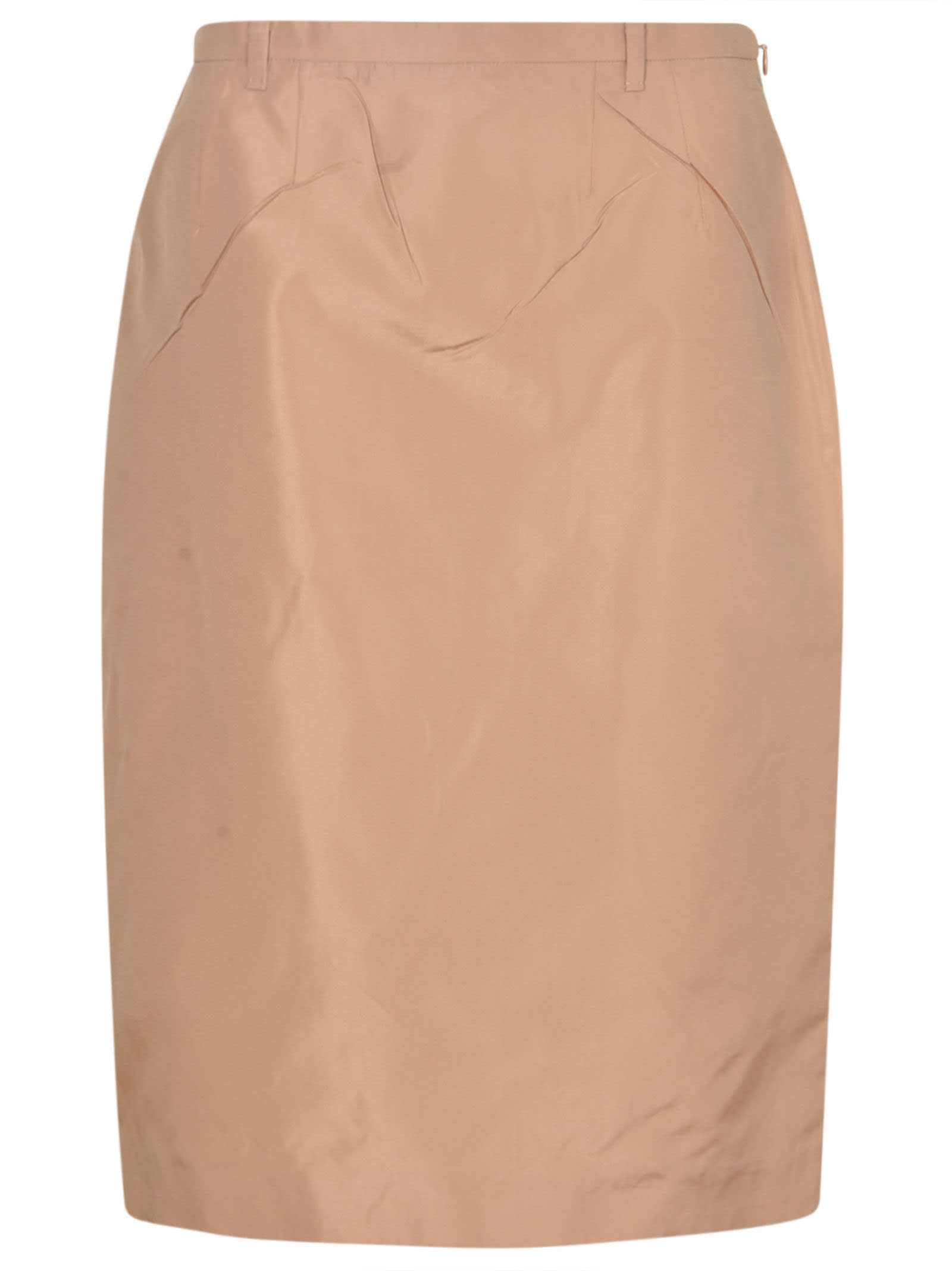 Shop Prada Classic Mid-length Skirt In Cipria