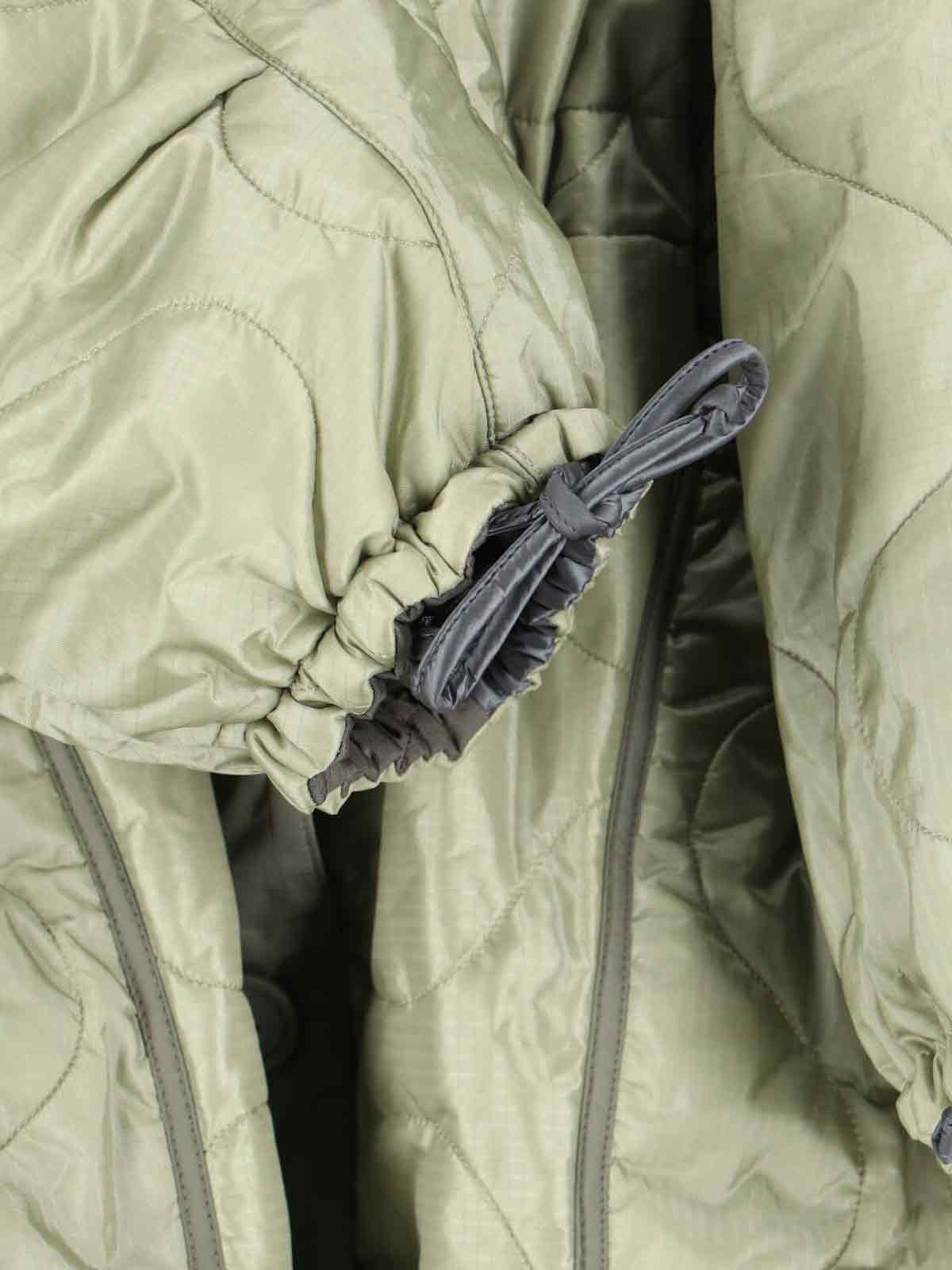 Marfa Stance Parachute Patchwork Reversible Parka In Green