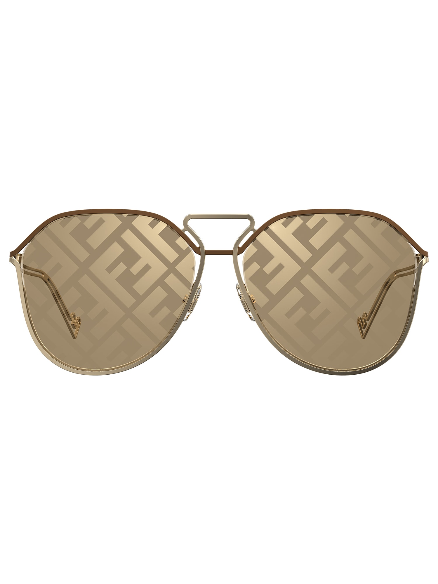 Fendi Ff M0071/s Sunglasses In G/eb Gold