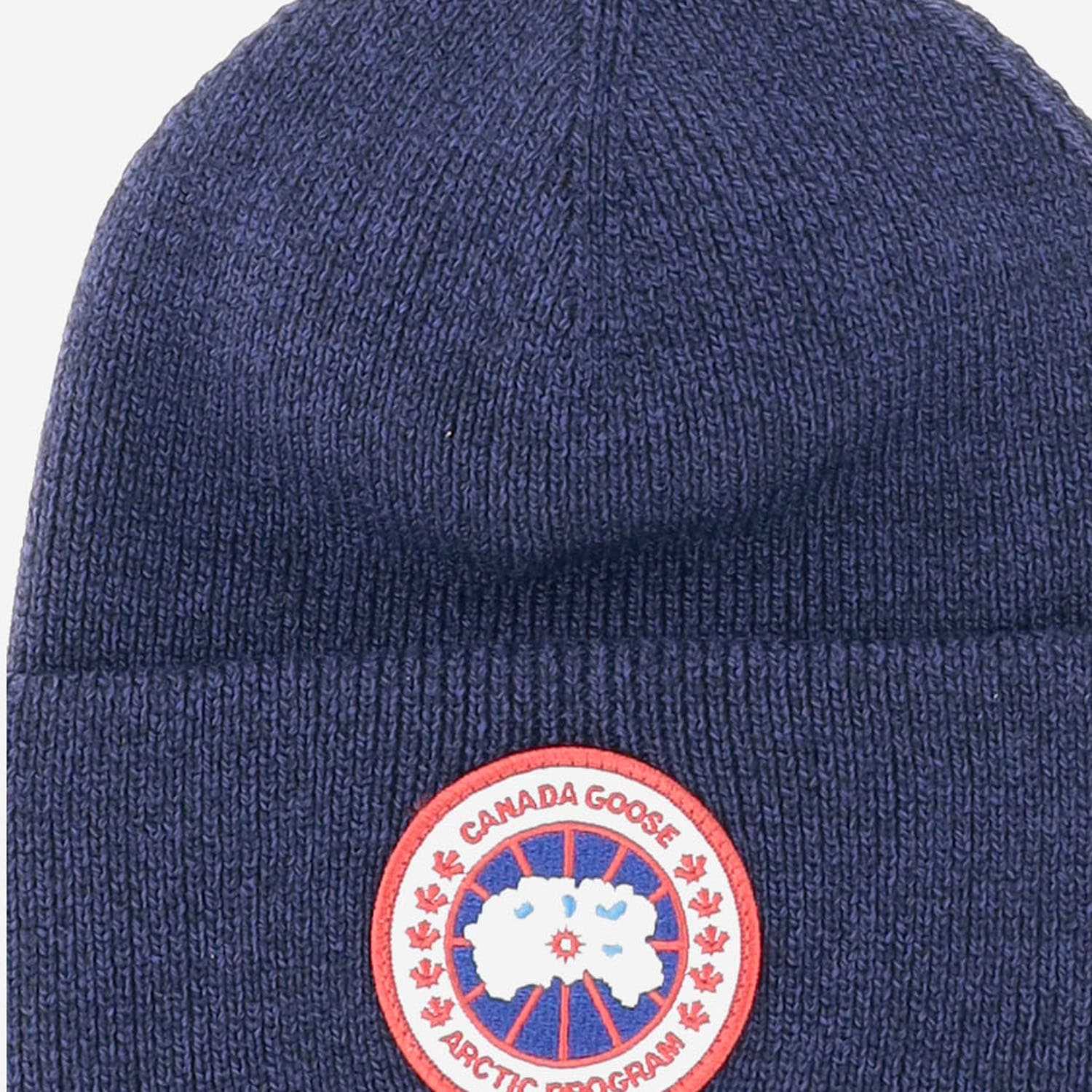 Shop Canada Goose Artic Wool Beanie In Navy Heather