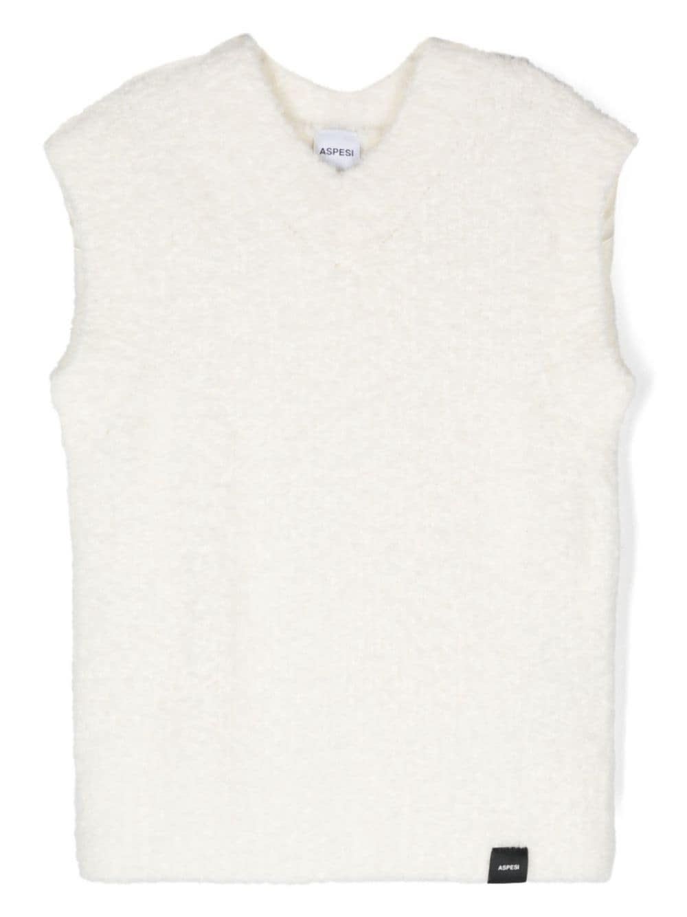 Shop Aspesi Gilet Con Logo In White