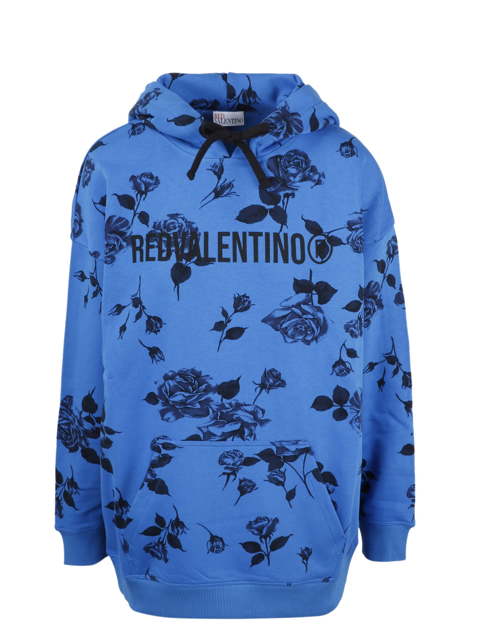 rose print hoodie