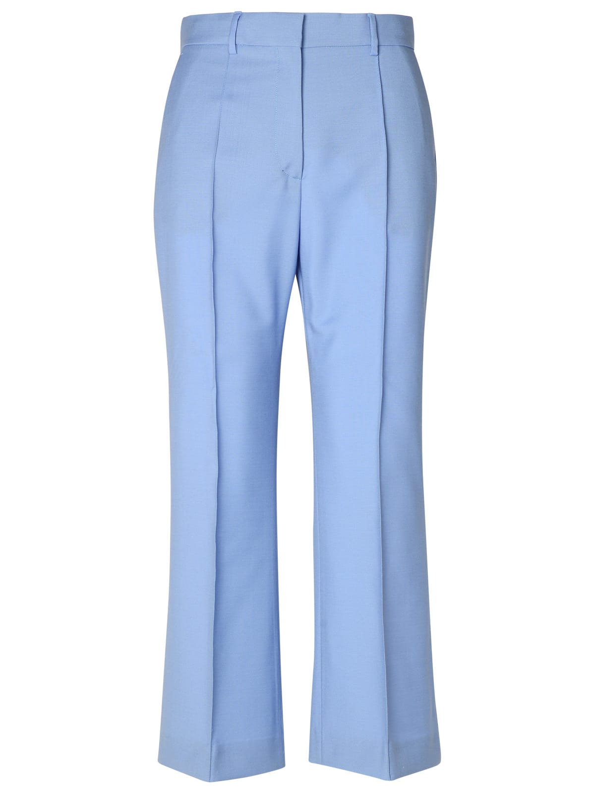 LANVIN LIGHT BLUE VIRGIN WOOL TROUSERS