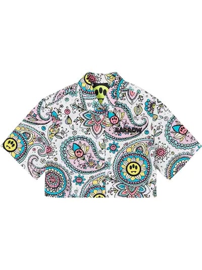 Barrow Short Shirt With Print In White