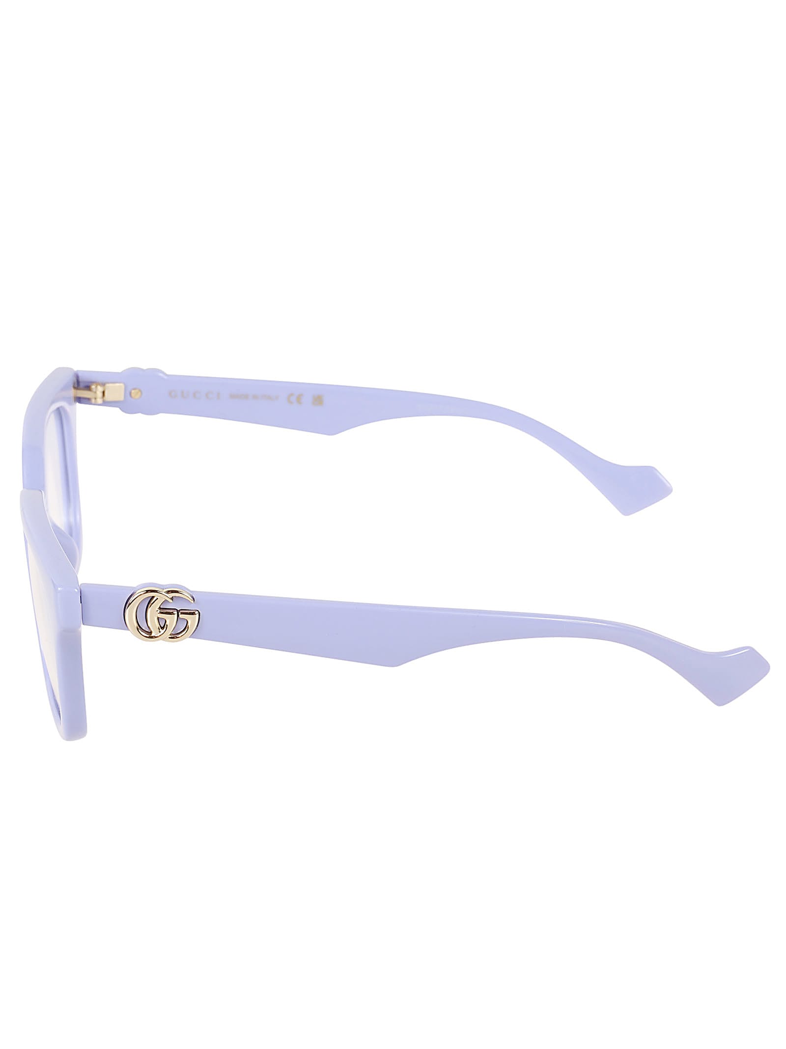 Gucci Gg Plaque Classic Glasses In Gold