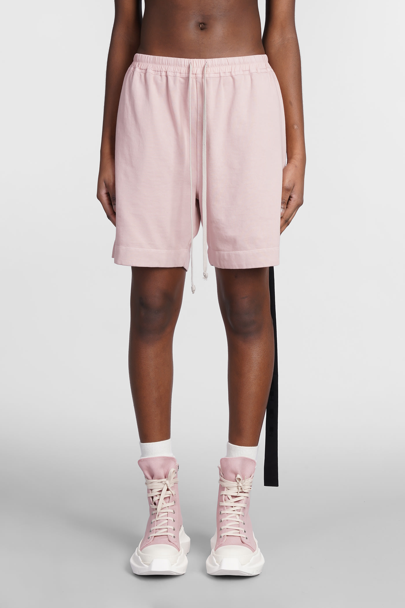 Boxers Shorts In Rose-pink Cotton