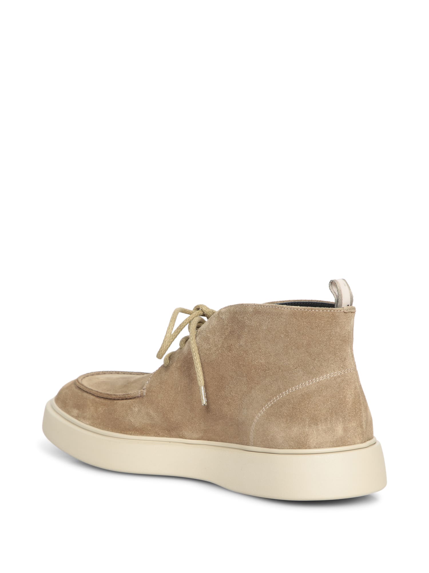 Shop Officine Creative Beige Suede Ankle Boot In Green