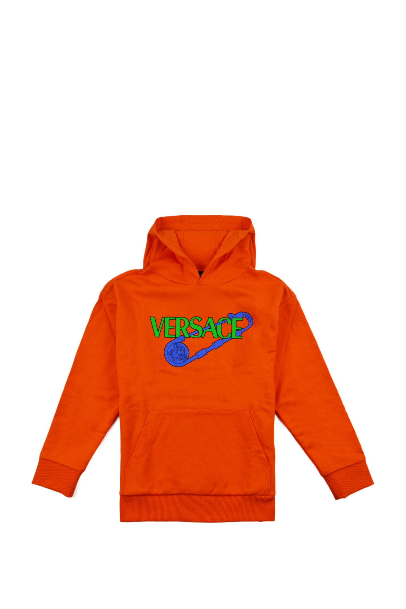 Versace Hoodie With Safety Pin Logo