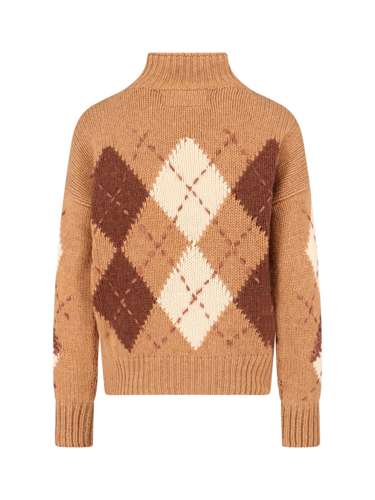 Ermanno Scervino Cashmere Sweater In Brown