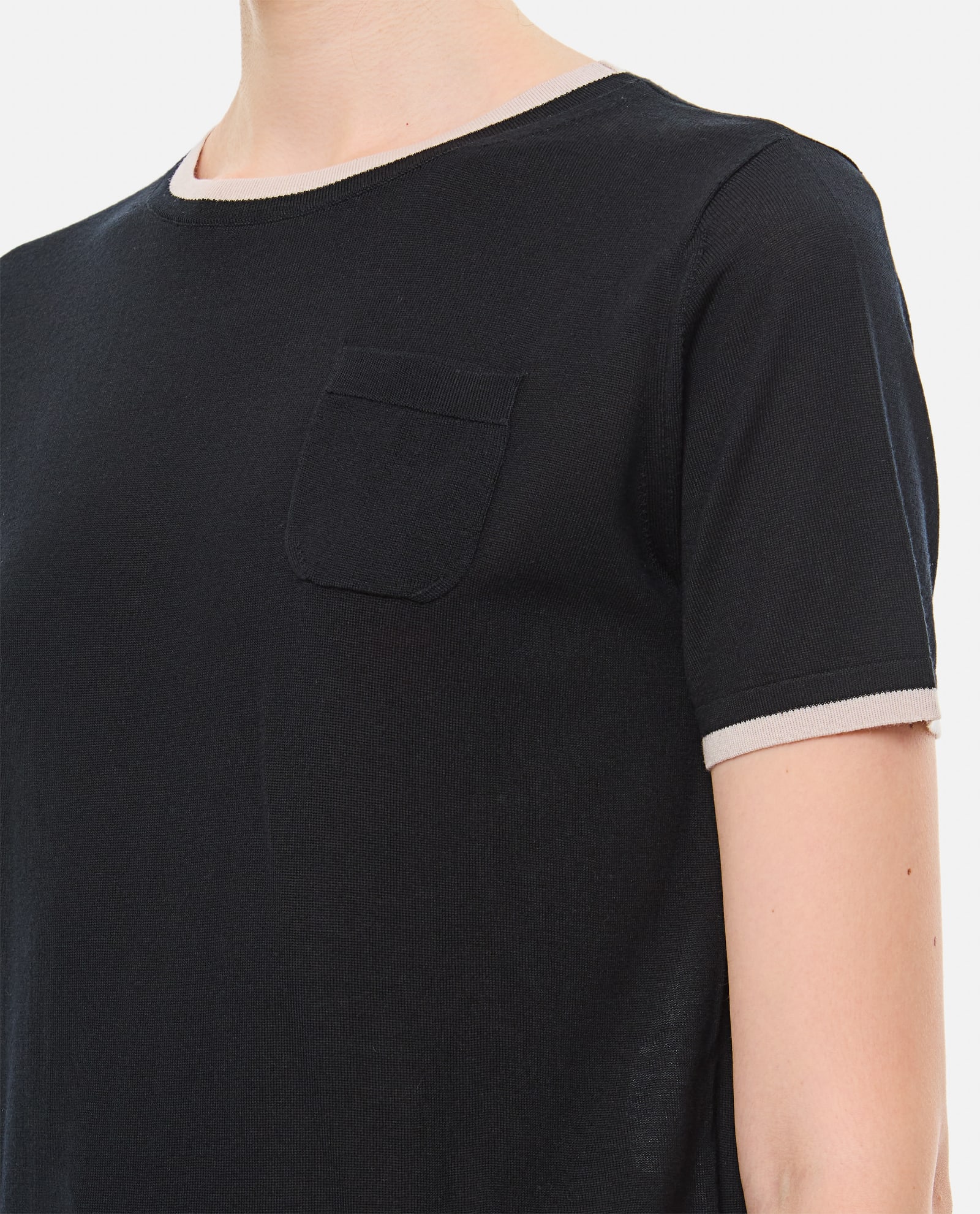 Shop 's Max Mara Egidio Wool T-shirt In Black