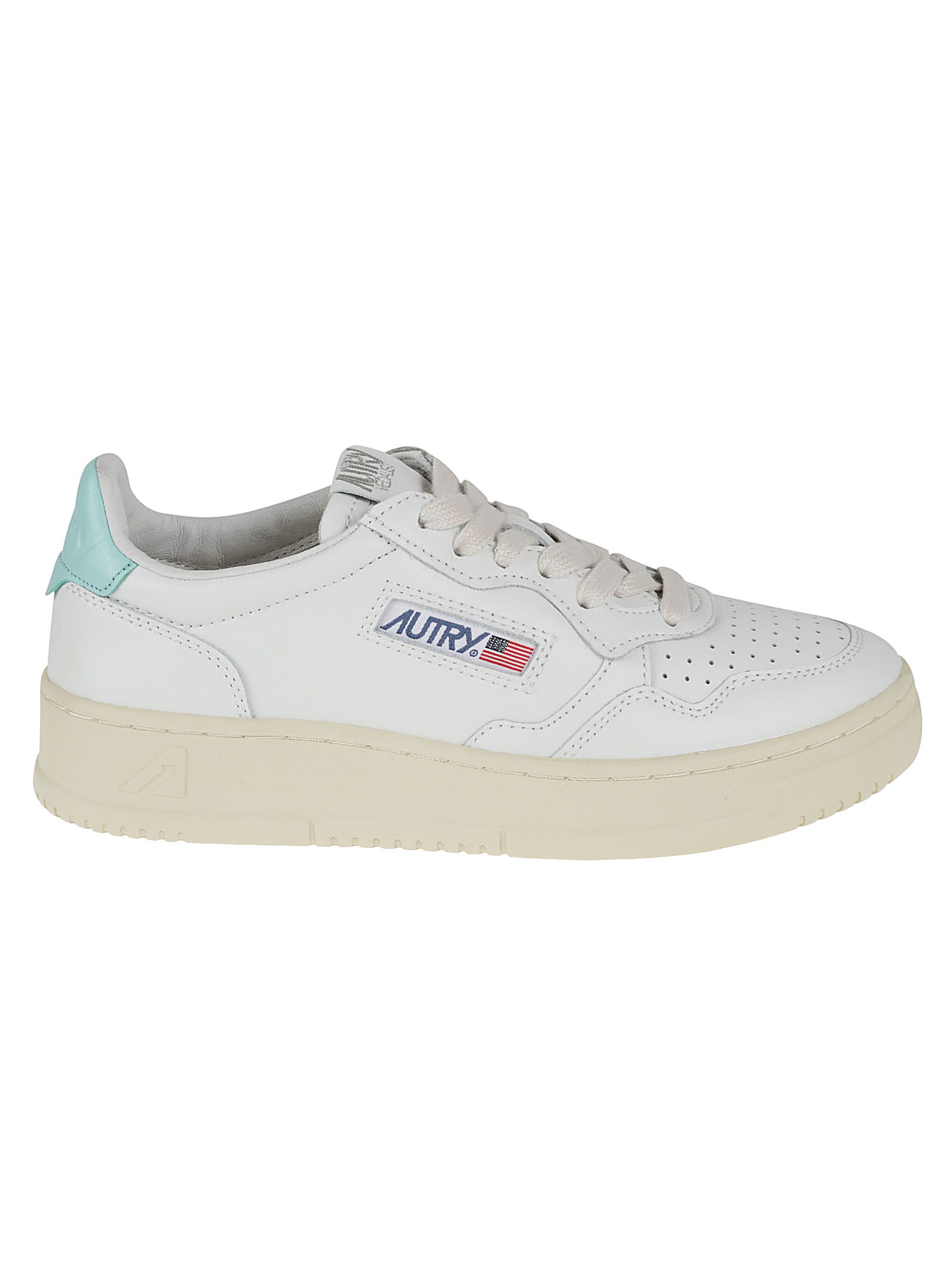 Shop Autry Logo Low Woman Sneakers In White