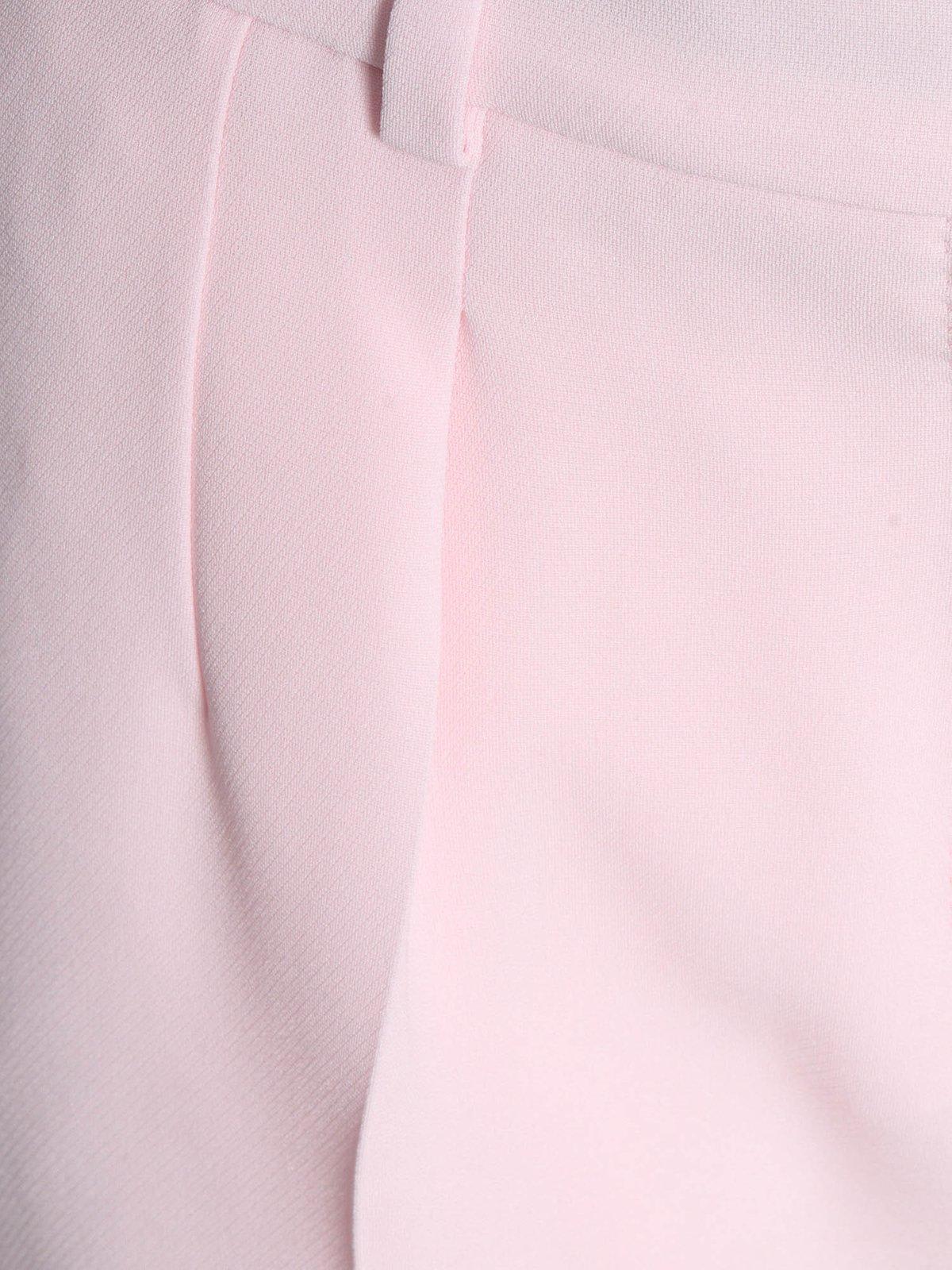 Shop Max Mara High Waist Straight Leg Pants In Pink