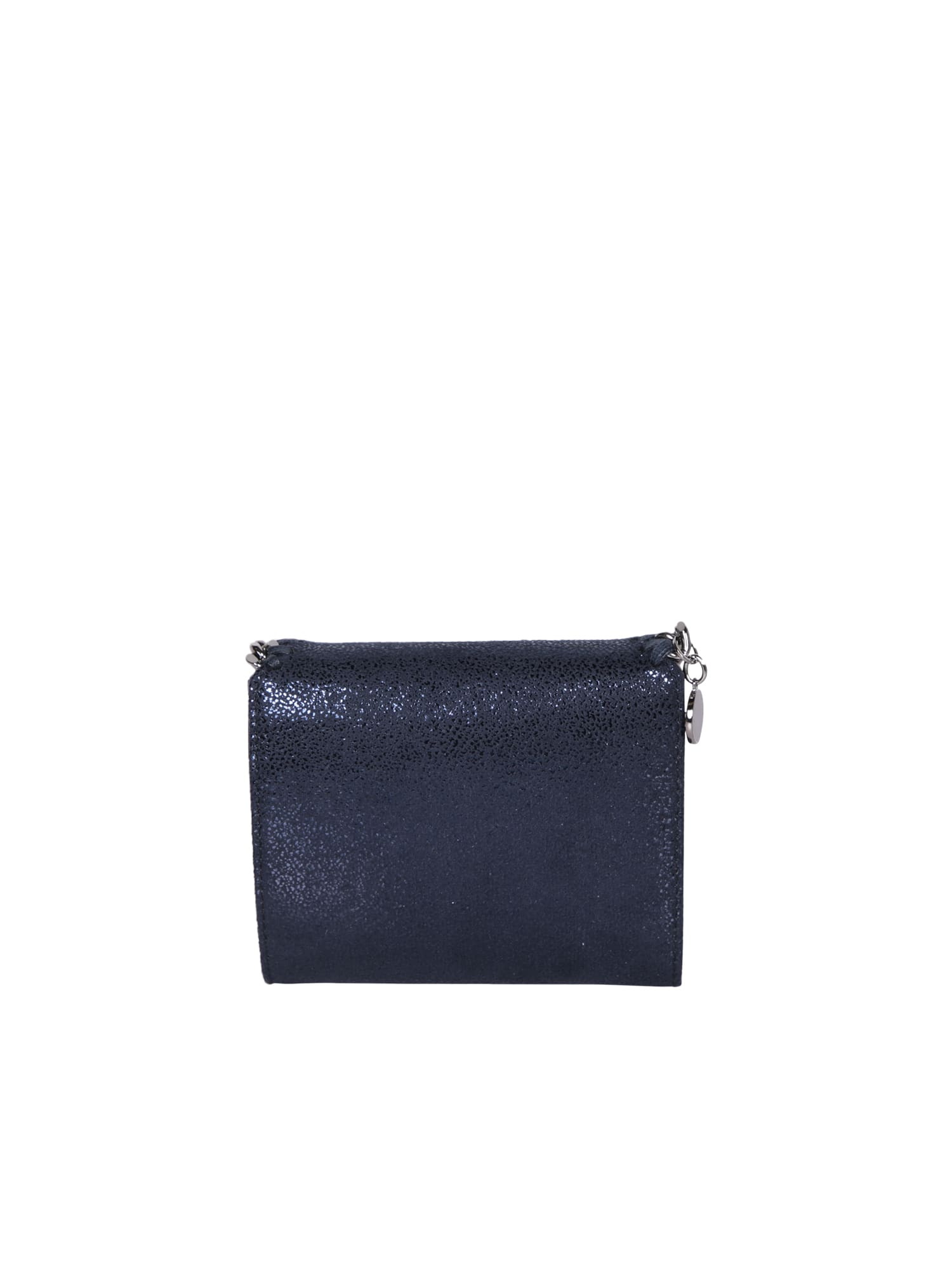 Shop Stella Mccartney Small Flap Blue Wallet