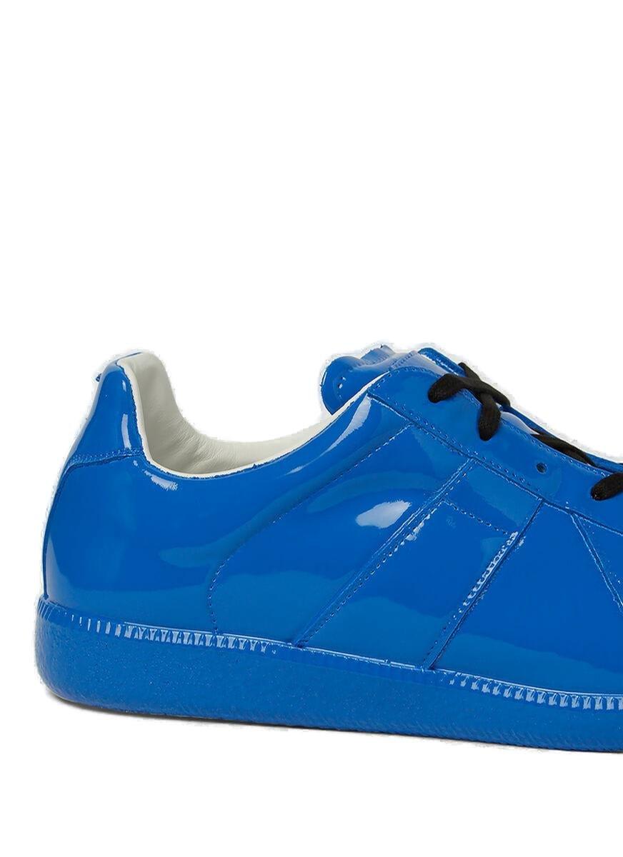 Shop Maison Margiela Replica Lace-up Sneakers In Blue