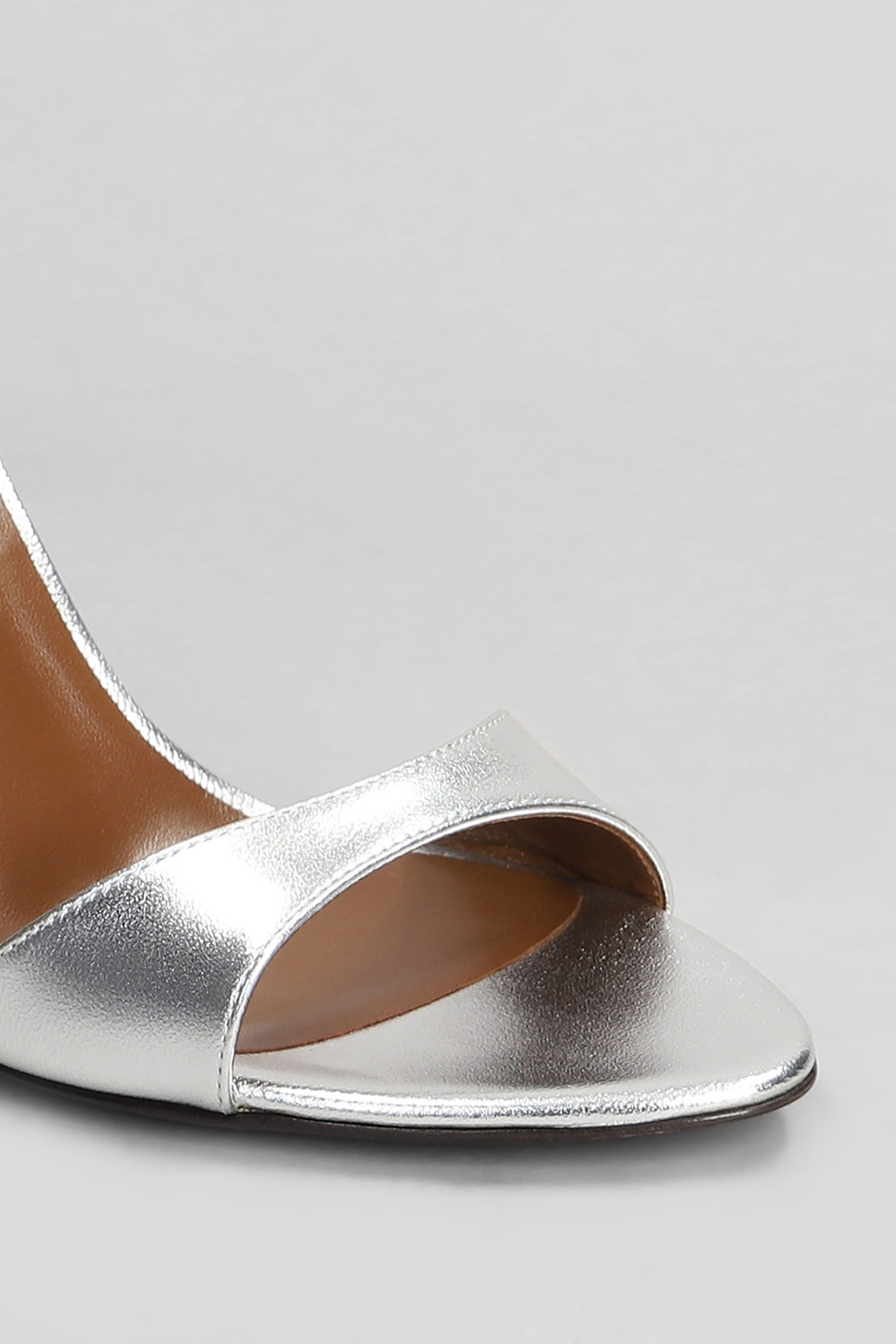 Giuseppe Zanotti 100mm Llilibeth Sandals In Silver