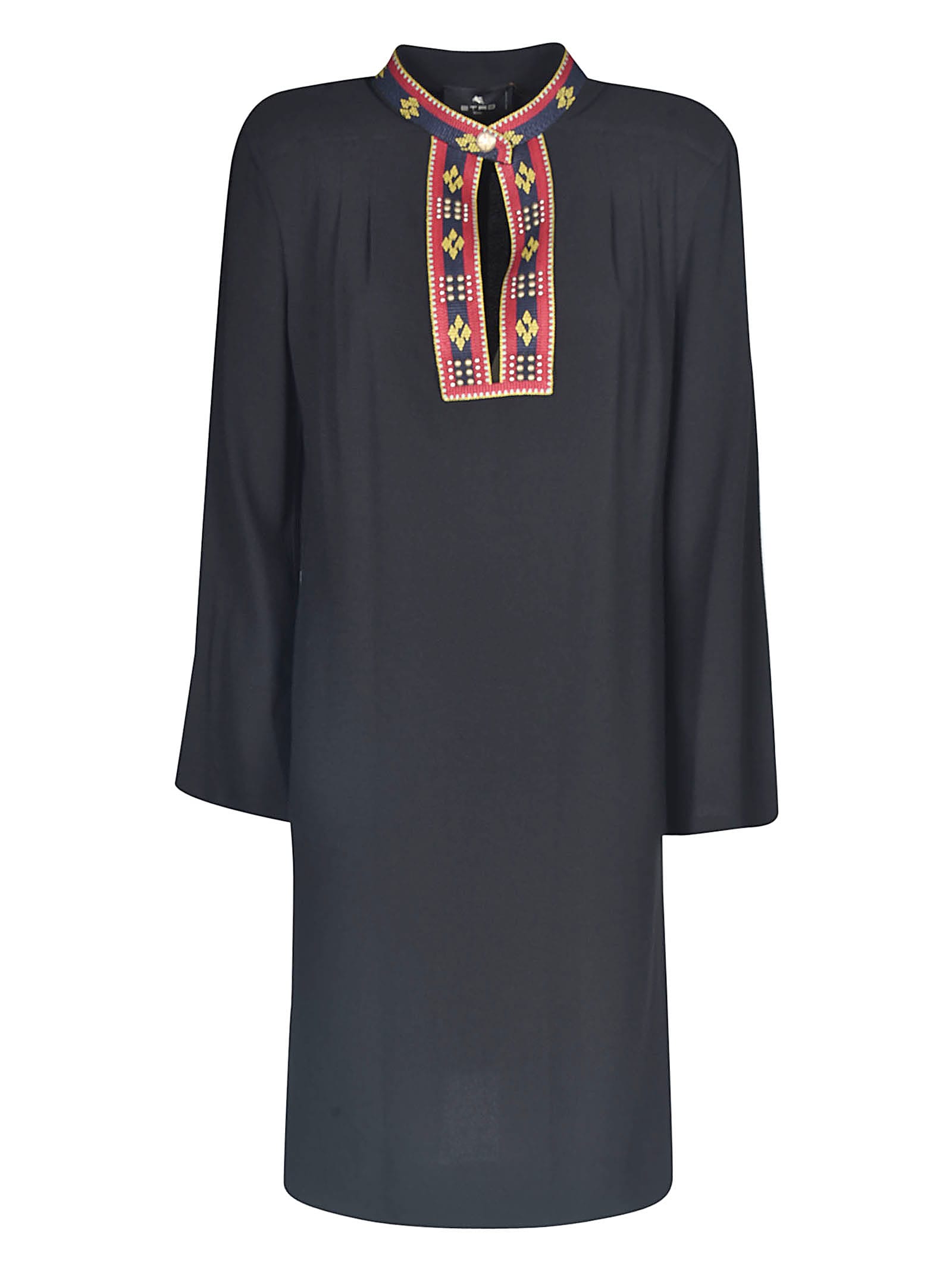 Etro Embroidered Long-sleeved Dress