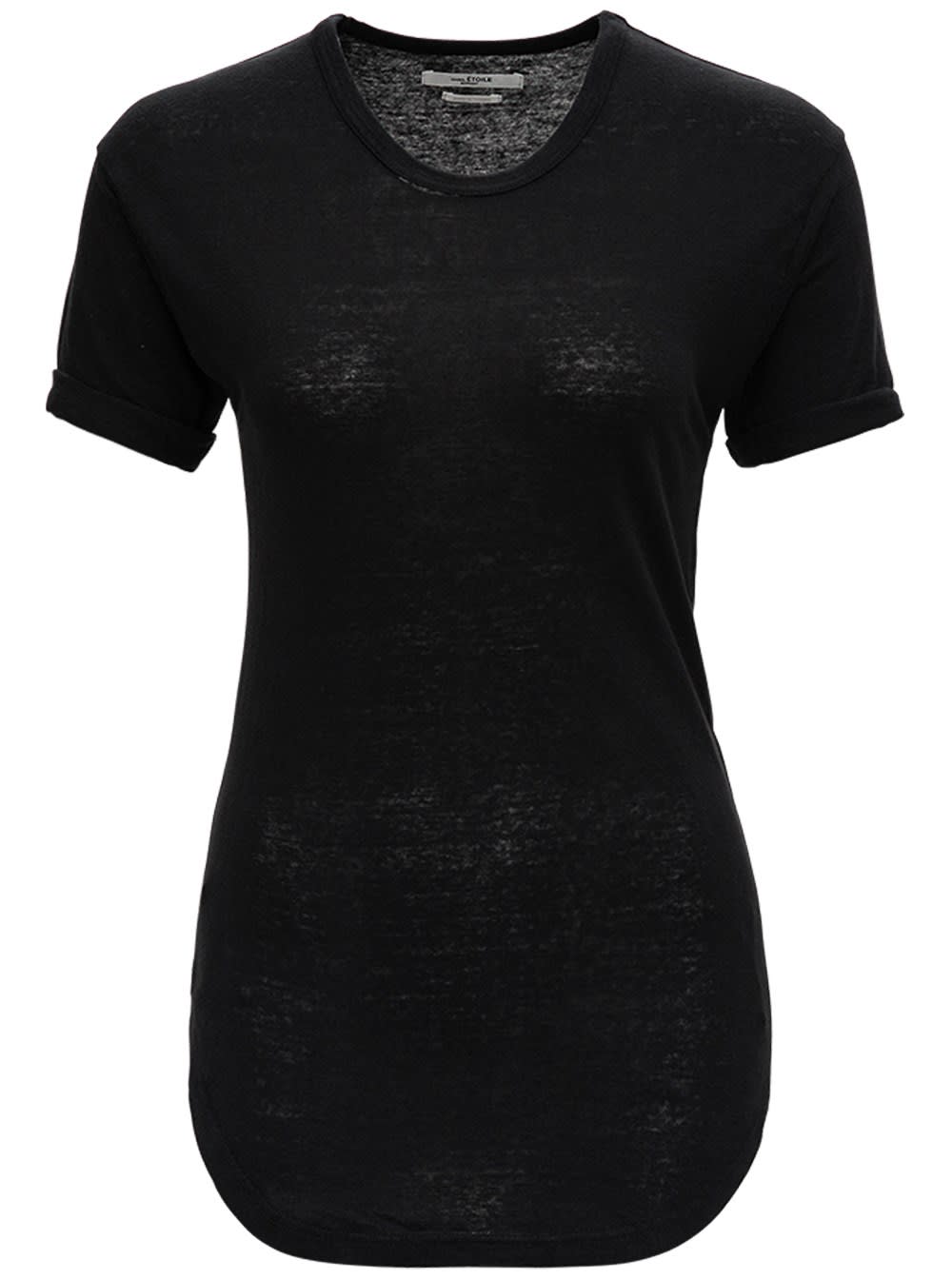 Isabel Marant Étoile Koldi Black Linen T-shirt
