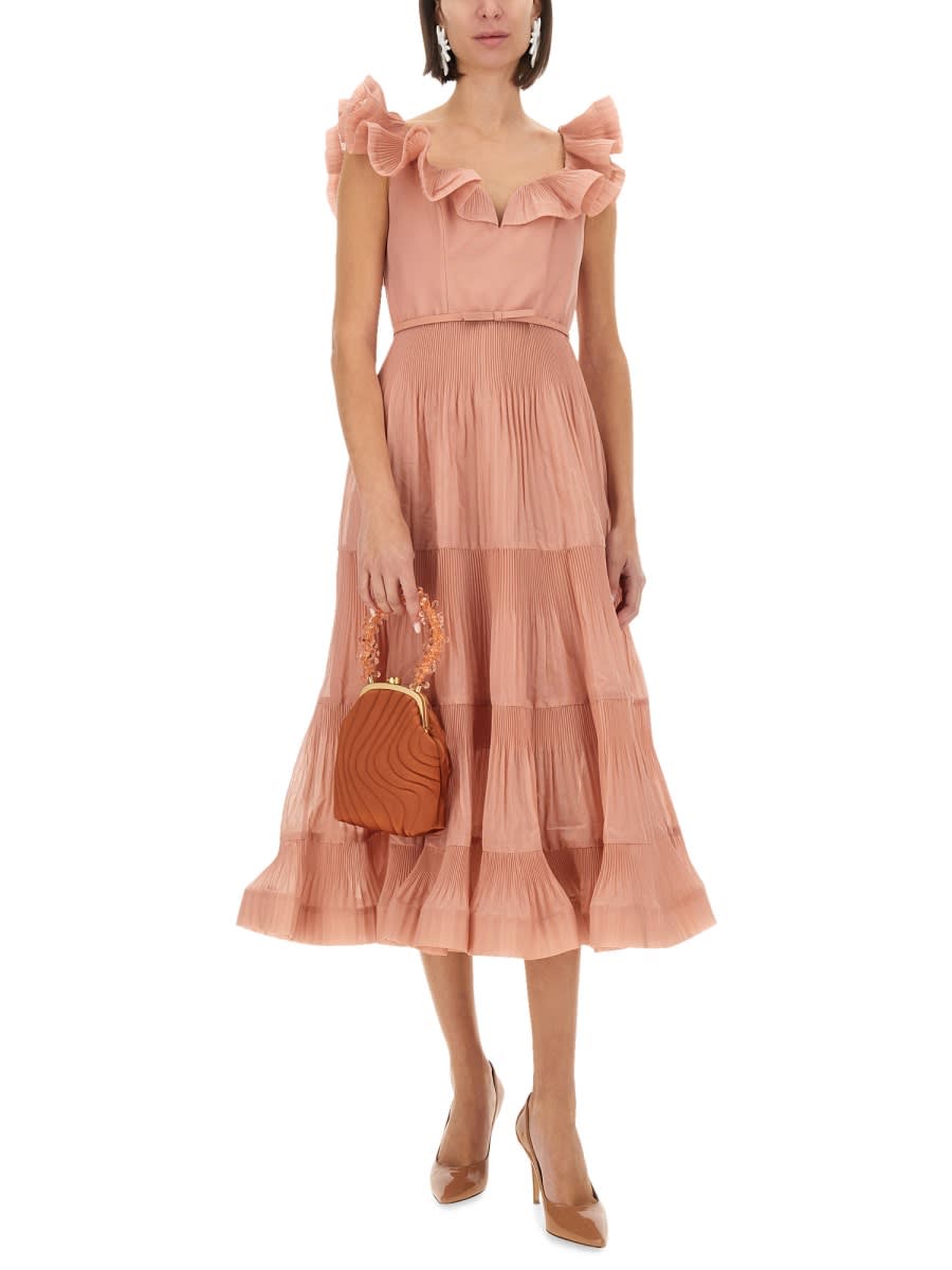 ZIMMERMANN DRESS WITH RUFFLES