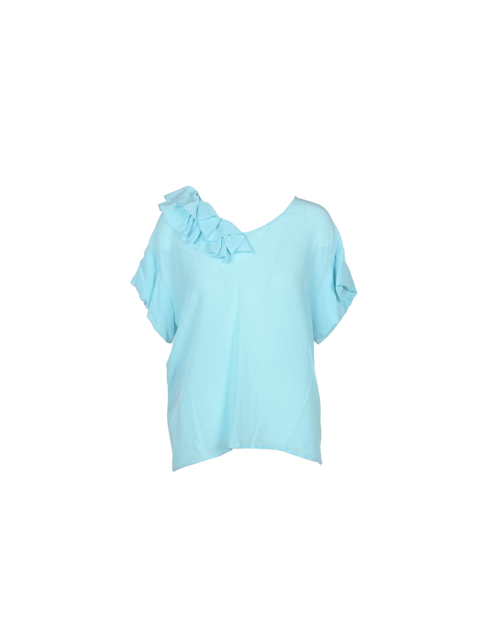 Moschino Womens Sky Blue Shirt