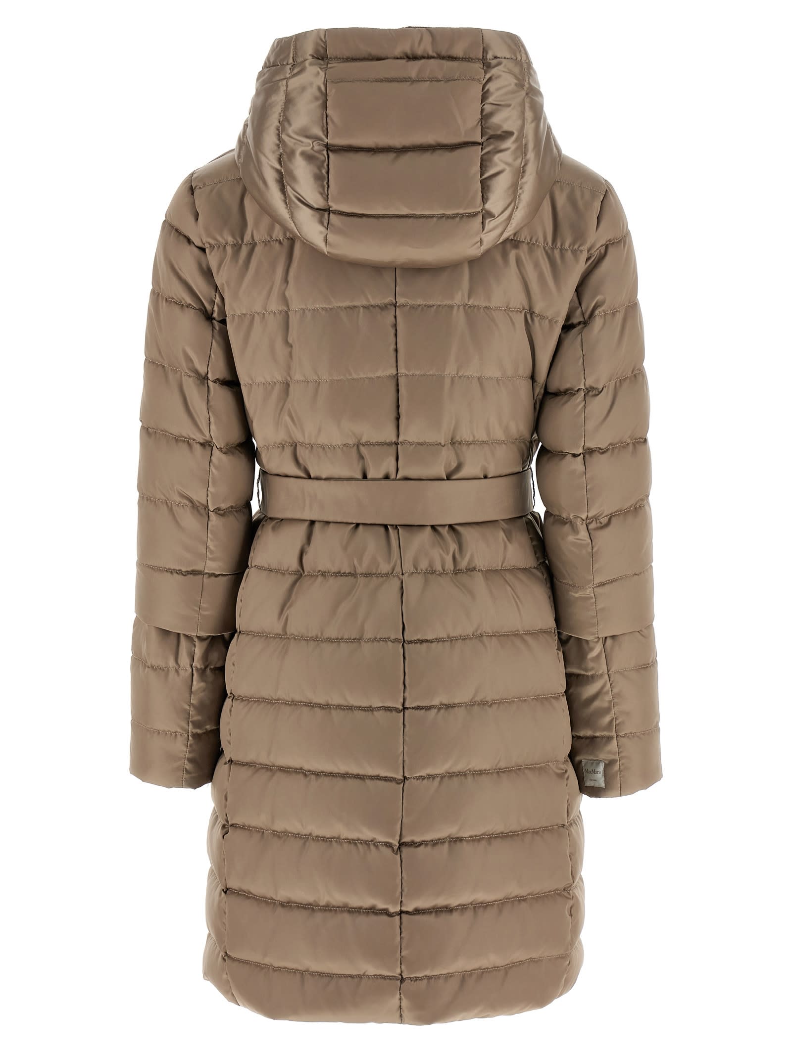 Max Mara The Cube Novef Reversible Down Jacket In Brown
