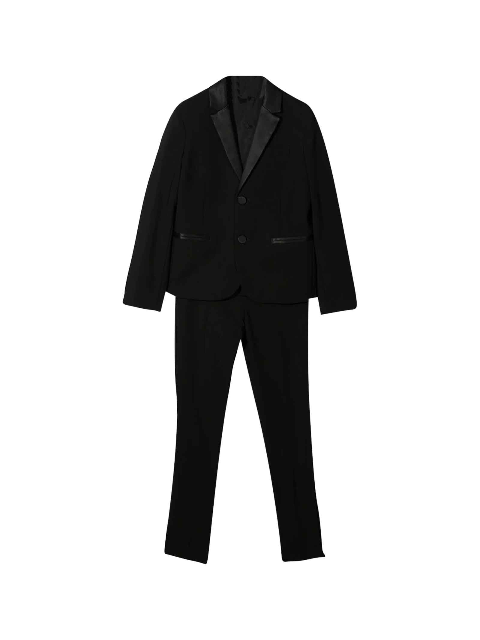 Emporio Armani Black Suit Teen Boy