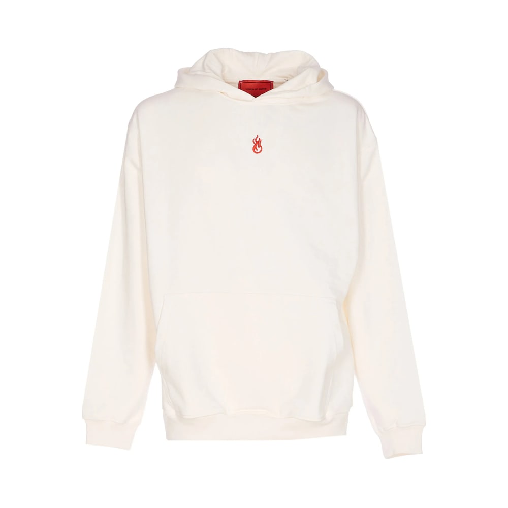 Vision Of Super Hoodie With Embroidered Flame In Neutral