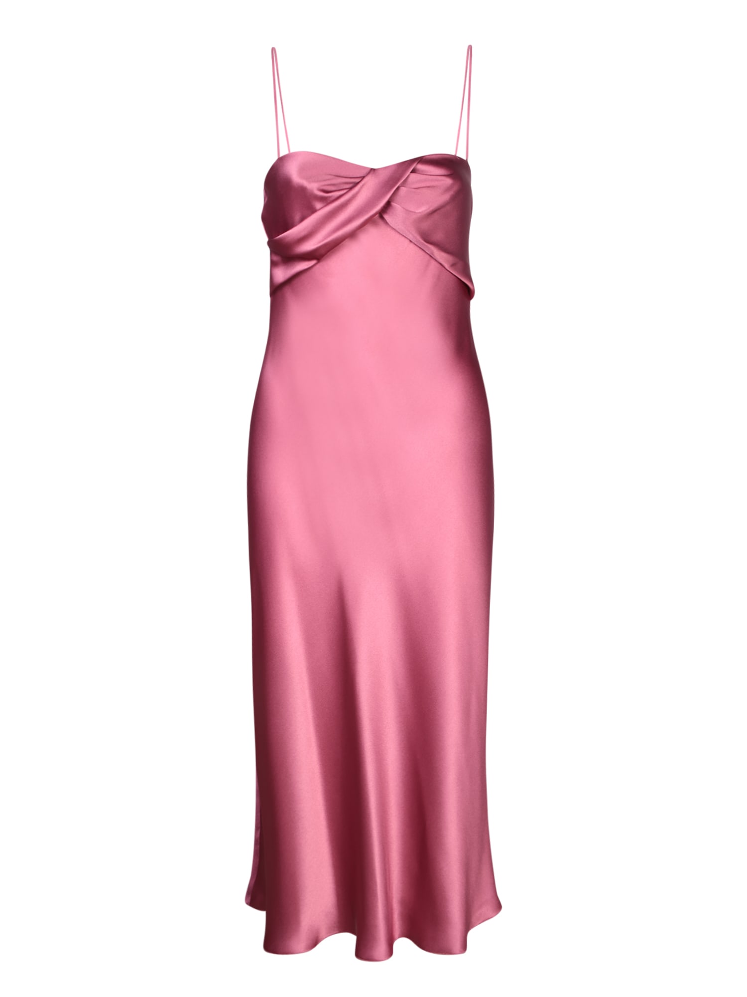 Shop Alberta Ferretti Antique Pink Slip Dress