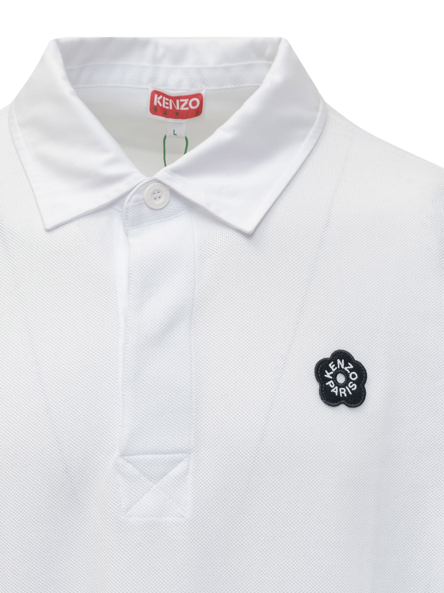 Shop Kenzo Polo Shirt With Logo In White