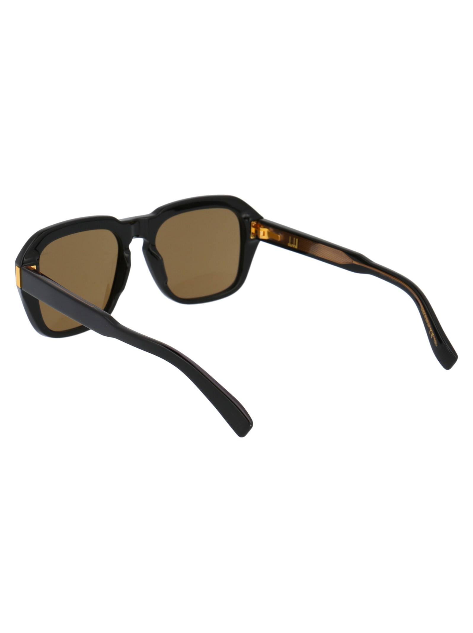 Dunhill Du0001s Sunglasses In 001 Black Black Brown
