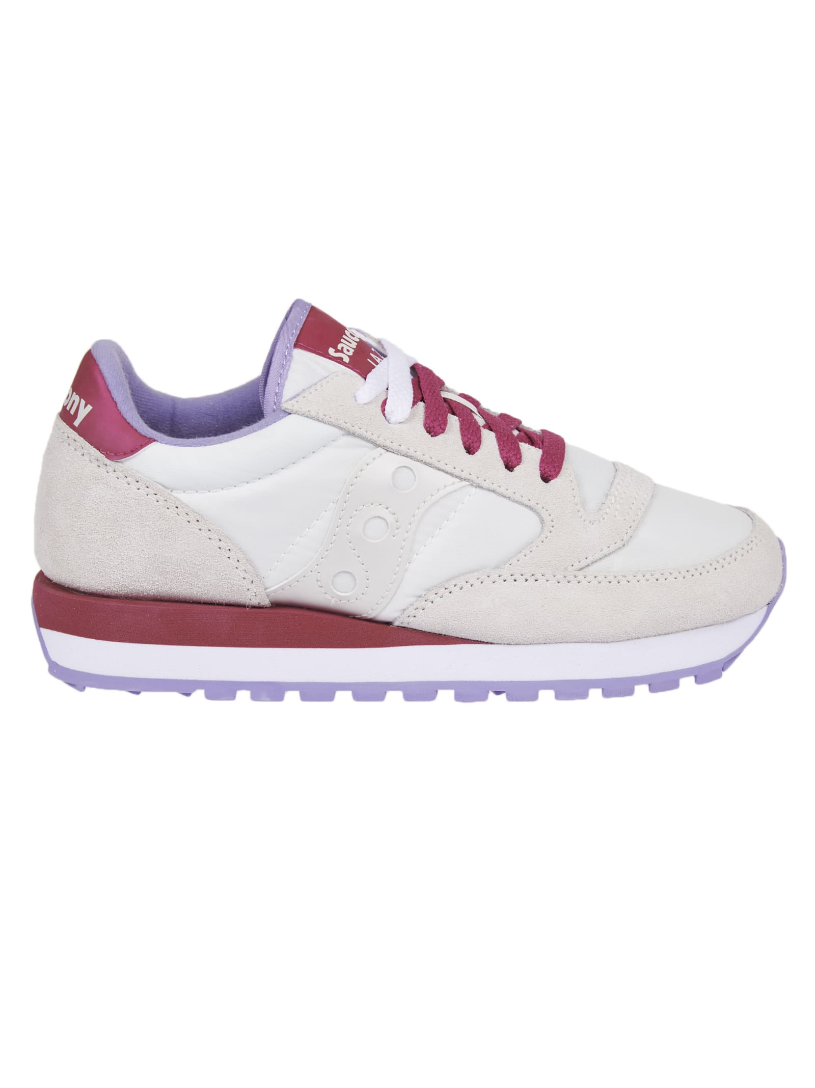 SAUCONY WHITE AND BERRY JAZZ ORIGINAL SNEAKERS,11239520