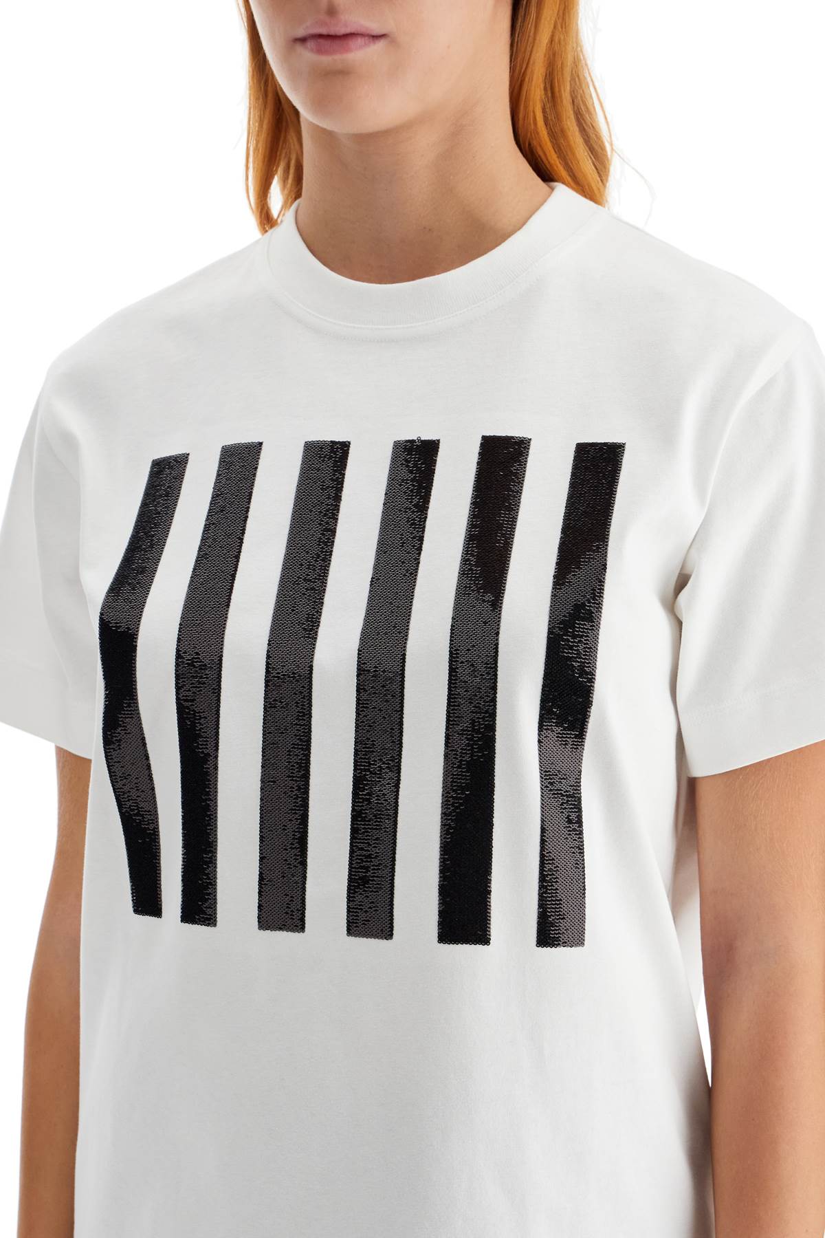 Shop Marc Jacobs T-shirt The Stripe Box Tee In White (white)