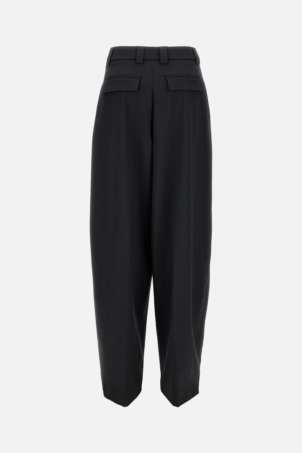 The Latest Tailored Wide Trousers With Pleats In Black