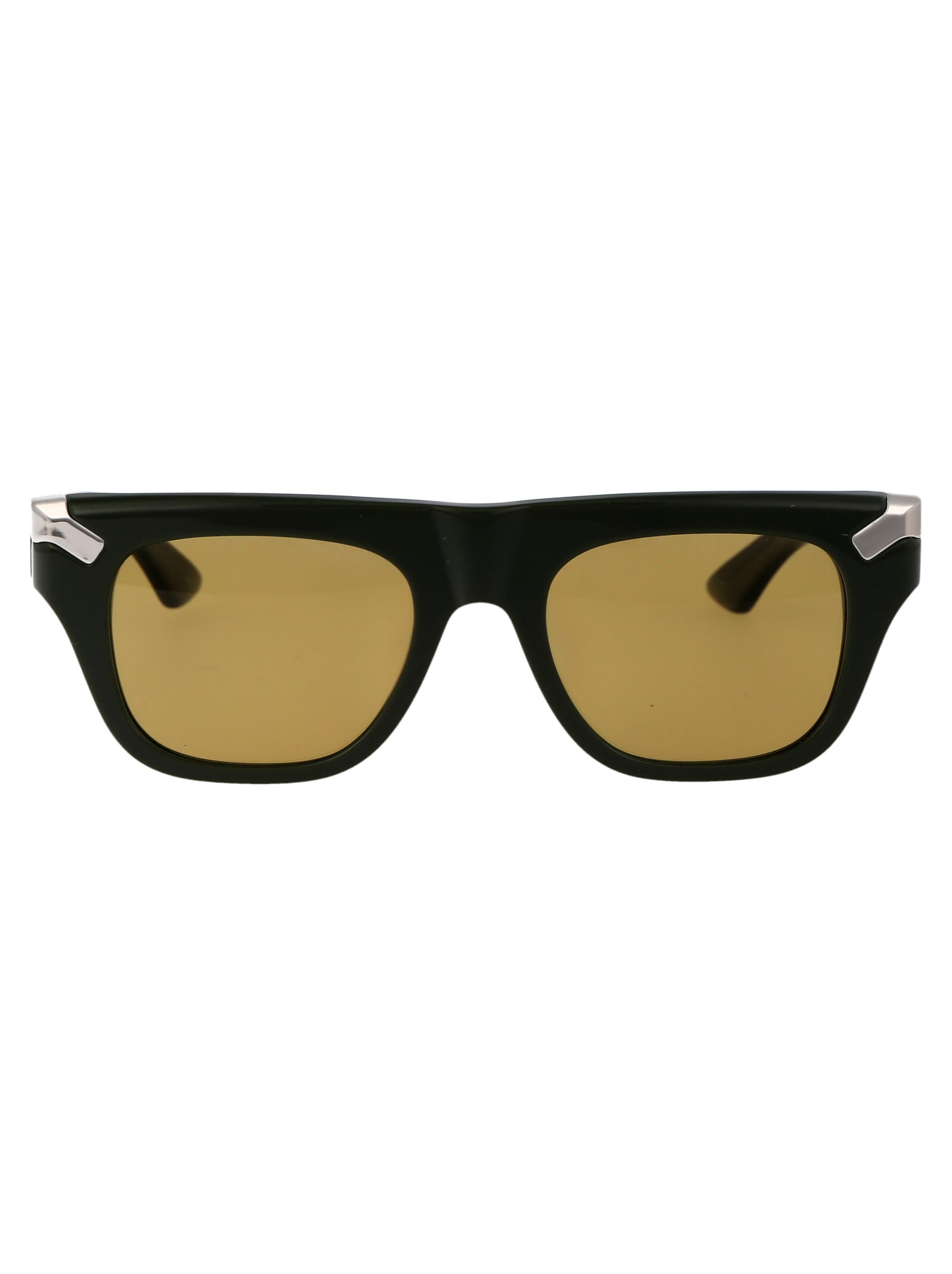 Shop Alexander Mcqueen Am0441s Sunglasses In 004 Green Green Brown