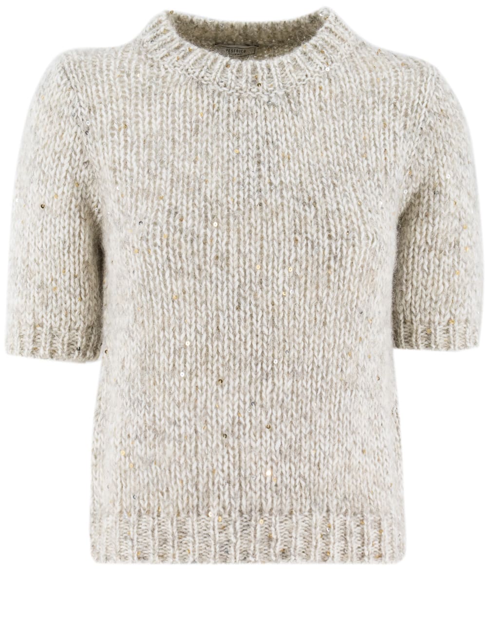 Shop Peserico Sweater In Grigio Nebbia