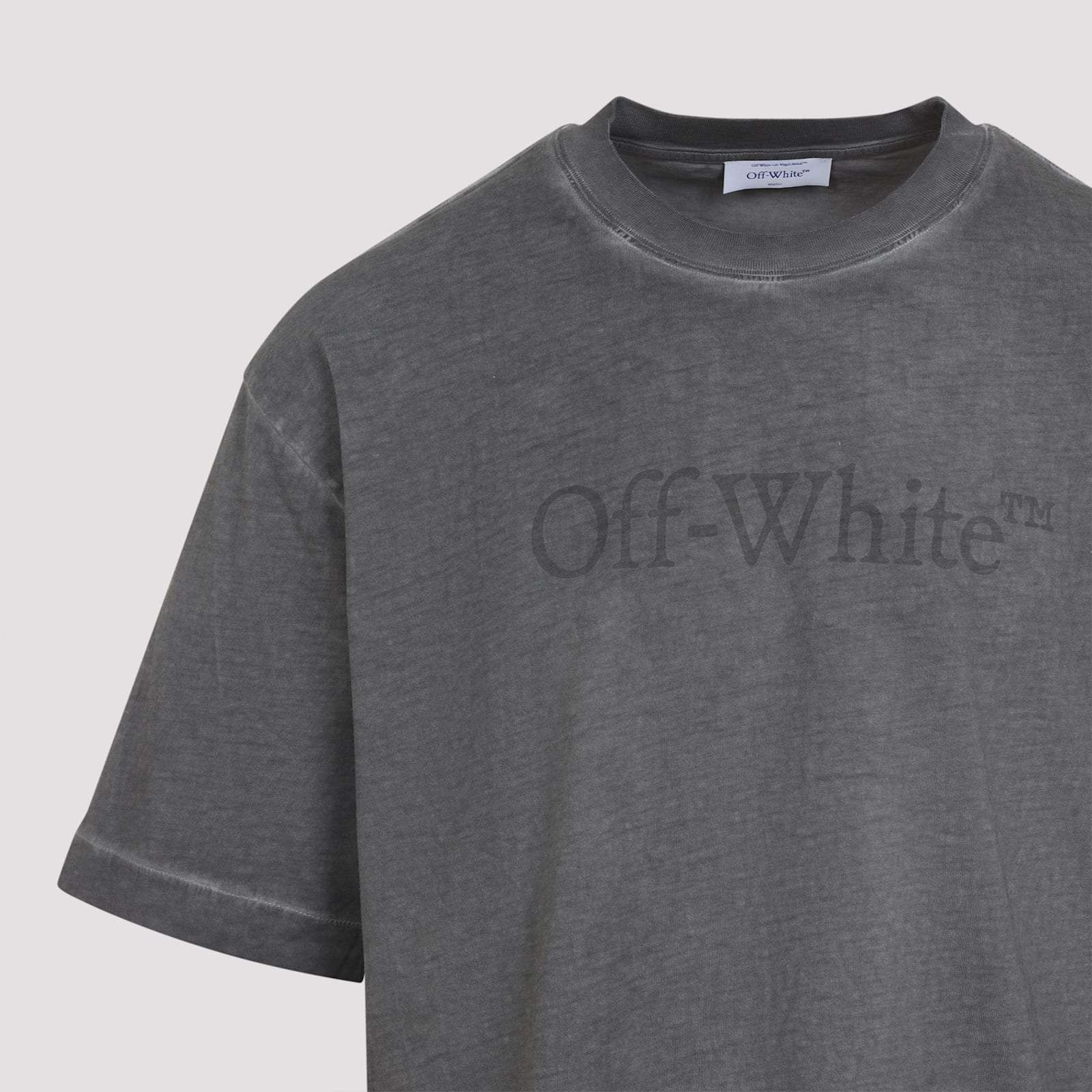 Off-white Skateboard Inspired Short Sleeve T-shirt In Gray