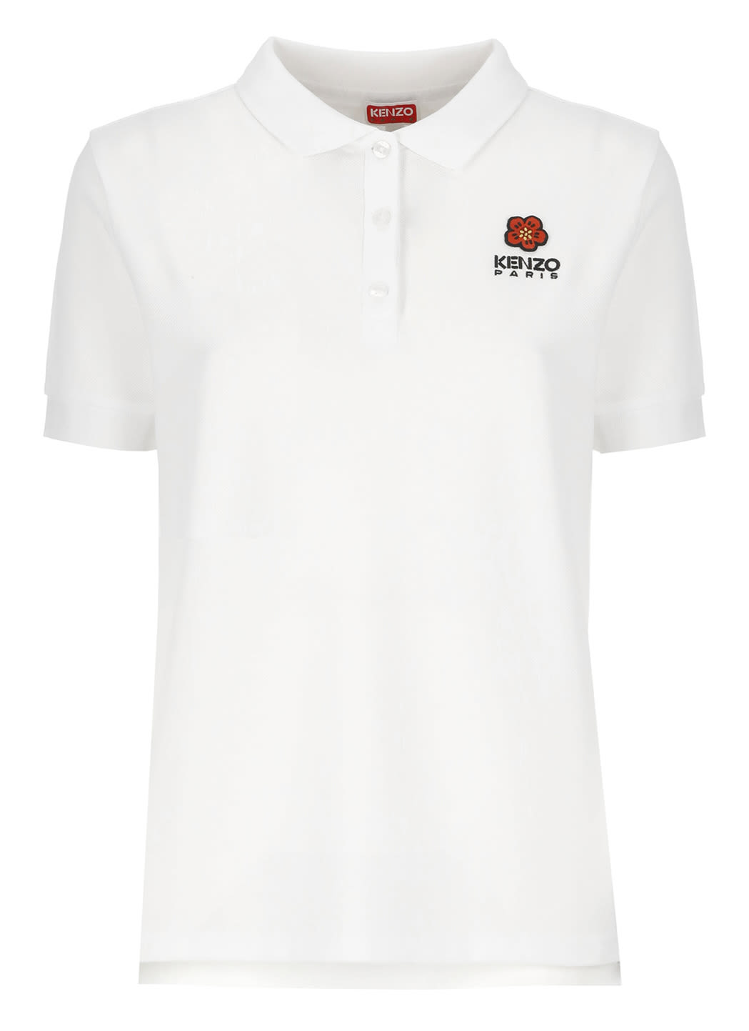 KENZO COTTON POLO SHIRT WITH EMBROIDERY
